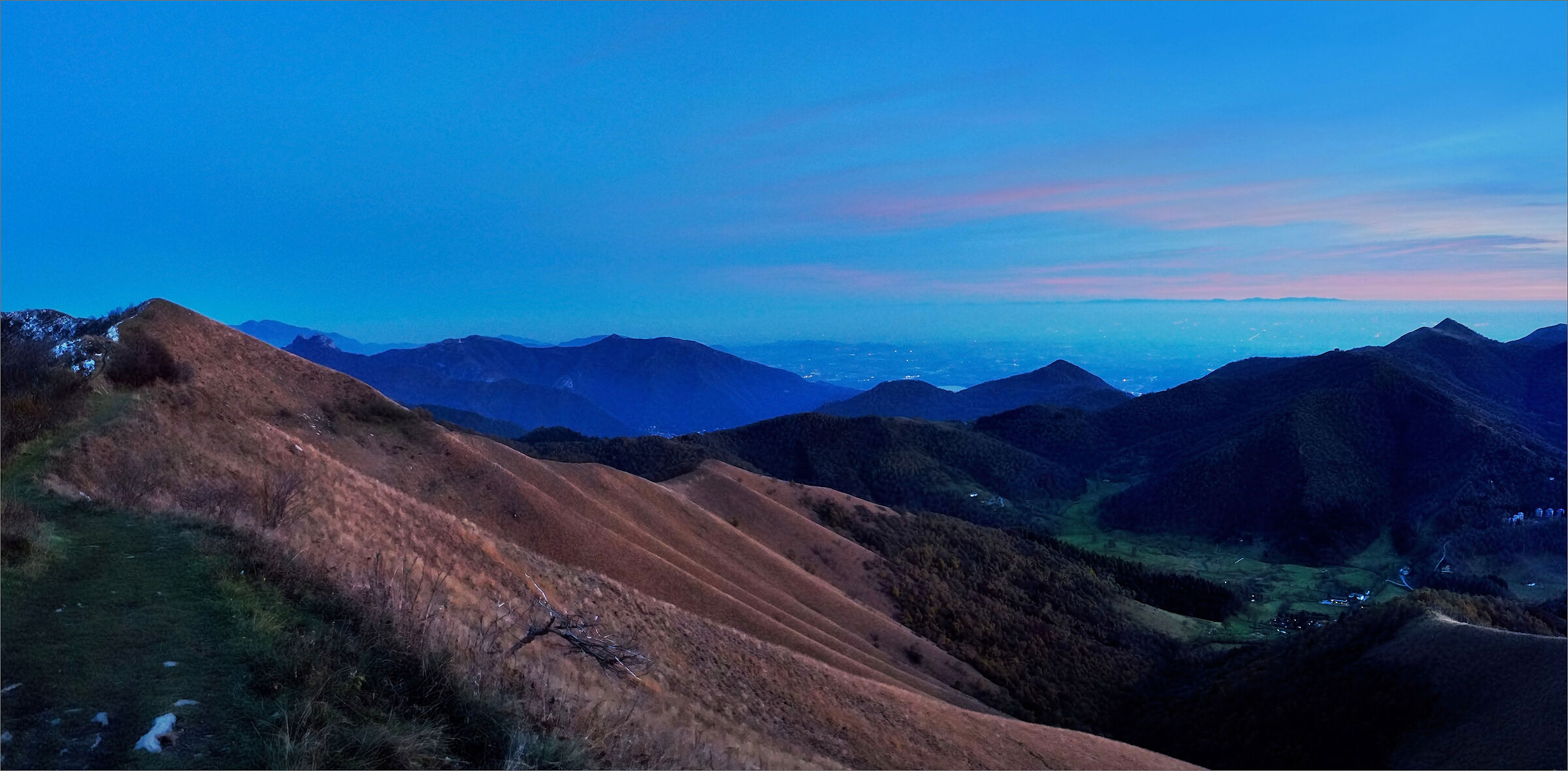 In discesa dal Monte San Primo