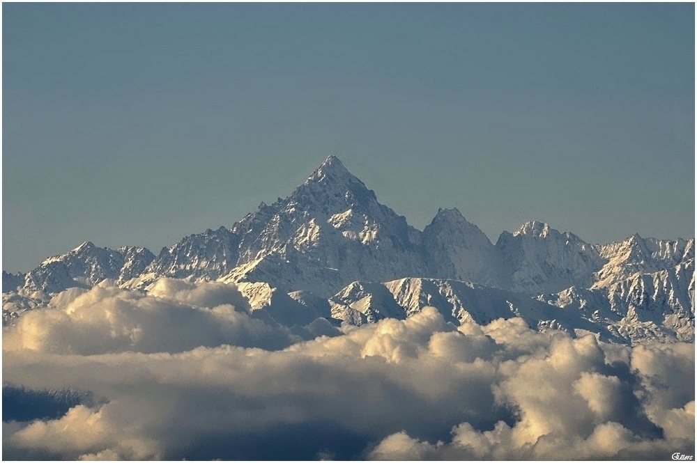 Il Monviso ripreso da Superga