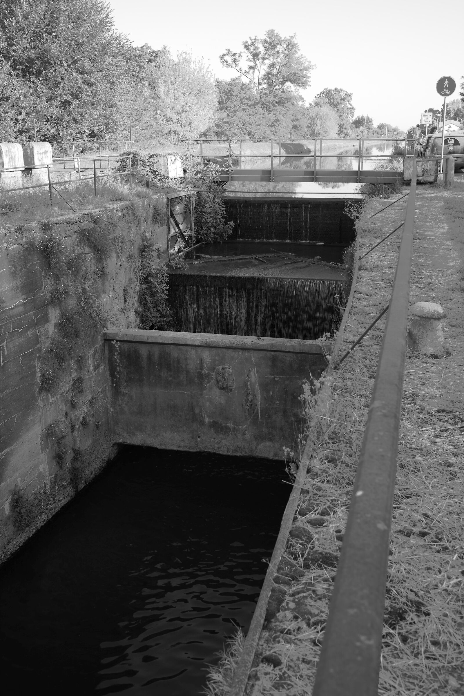 La chiusa al Cassinino, confine nord di Pavia