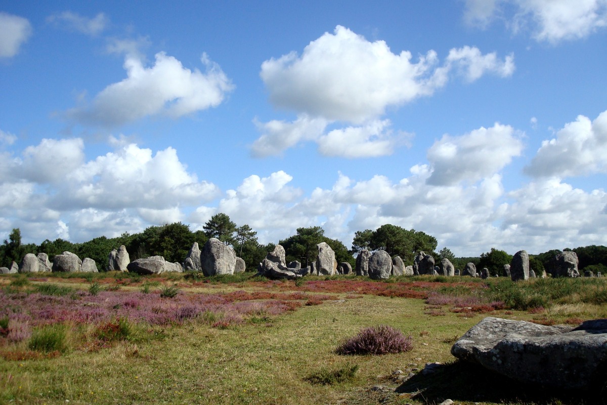 megaliths in Carnac