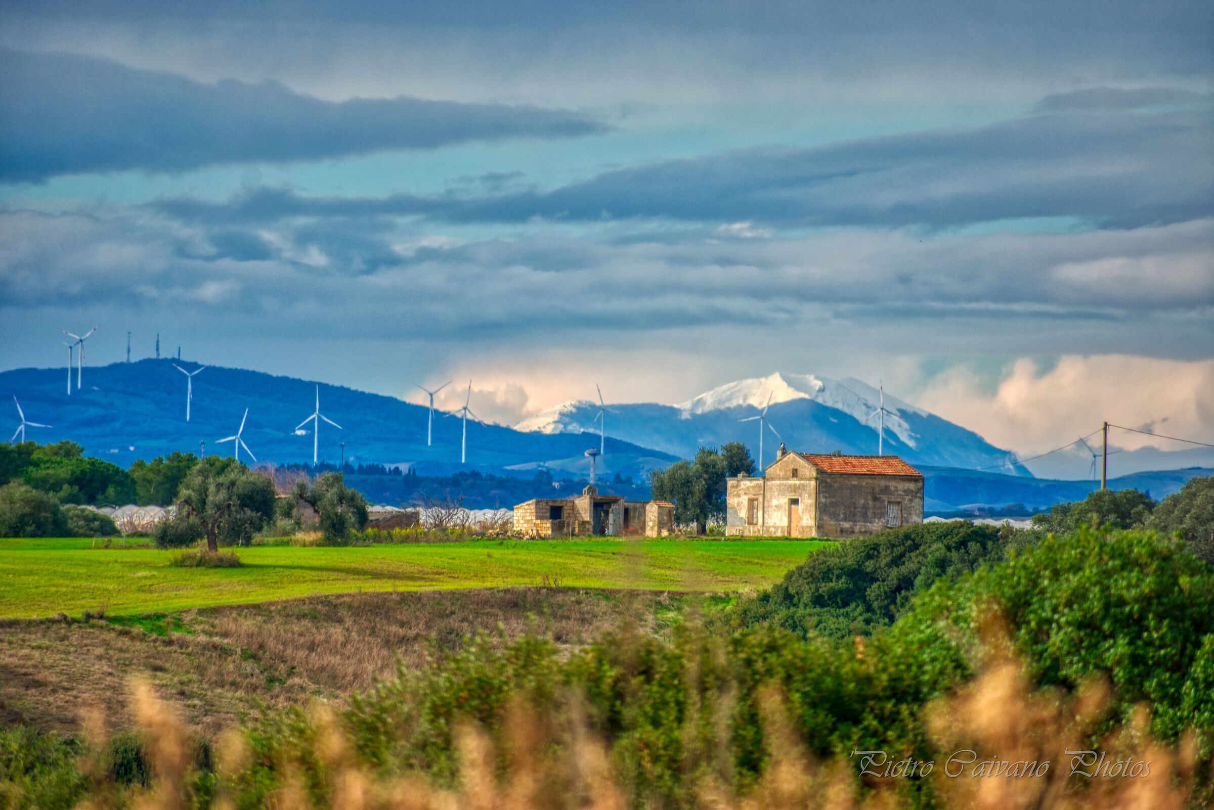 the RUdere and the snow-capped mountain