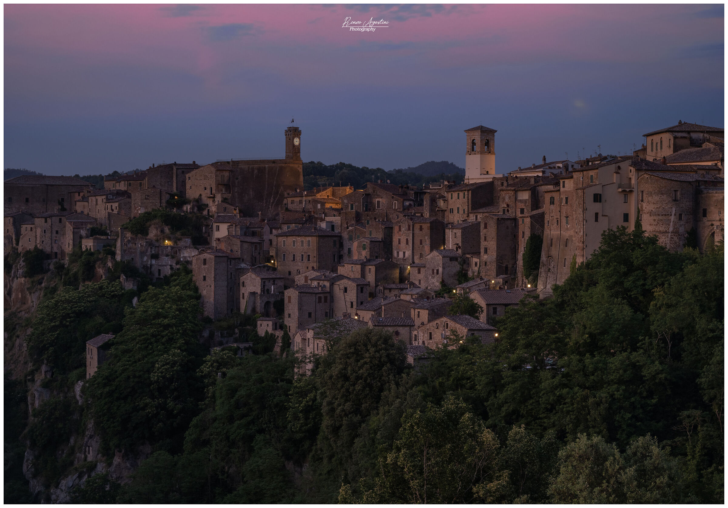 Sorano - now blue.