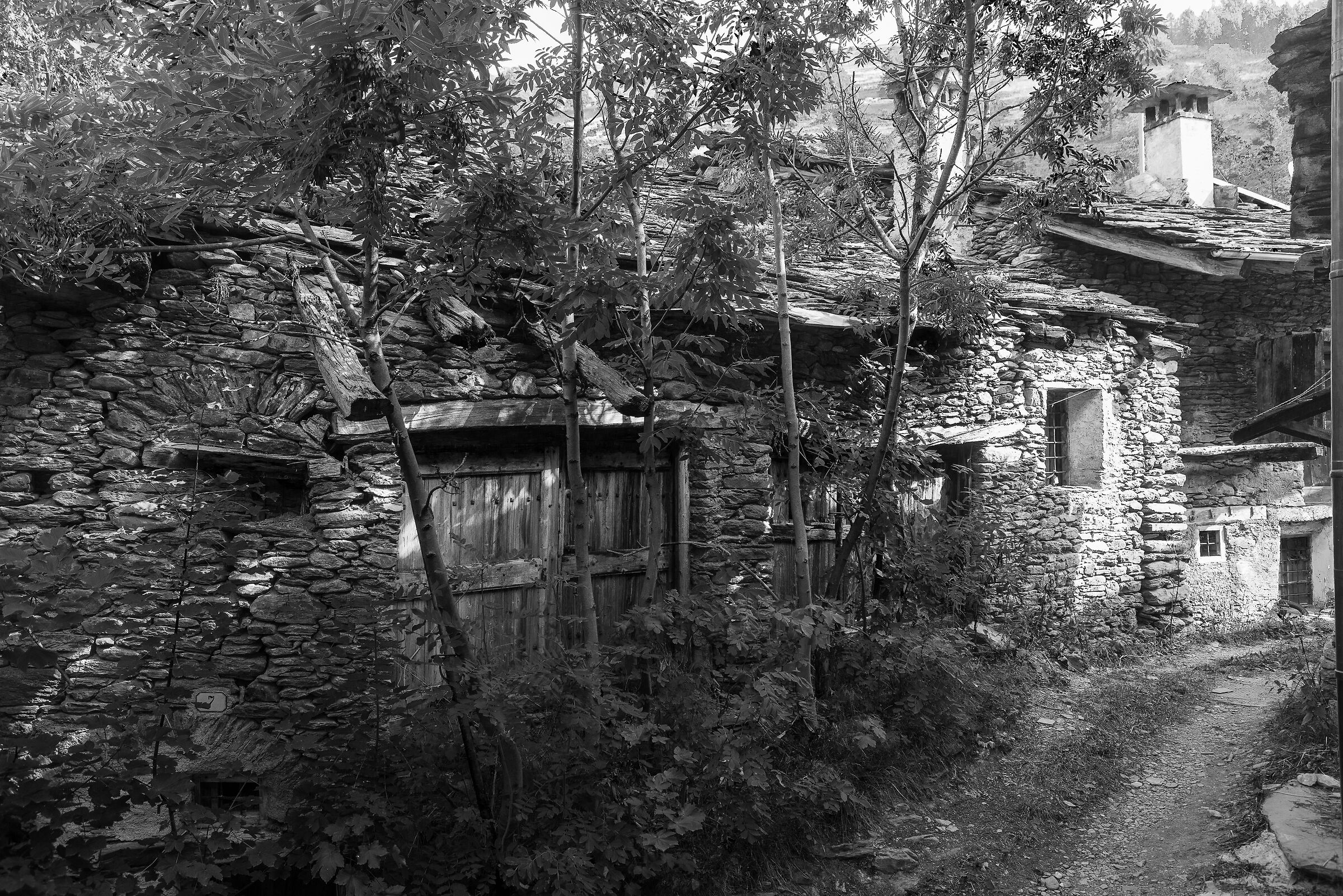 Old houses Pontechianale
