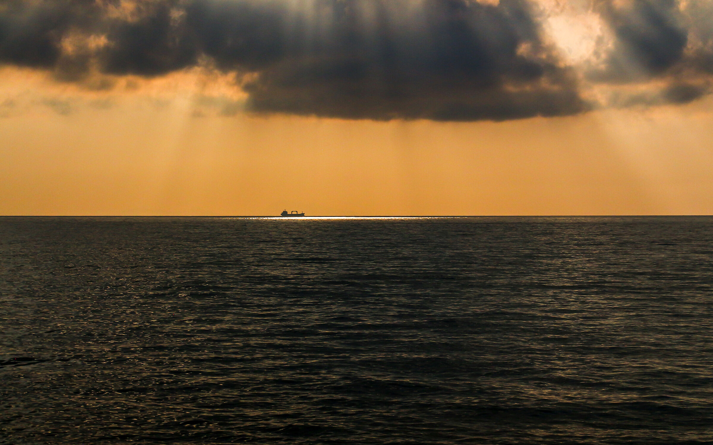 Tramonto sul mare...