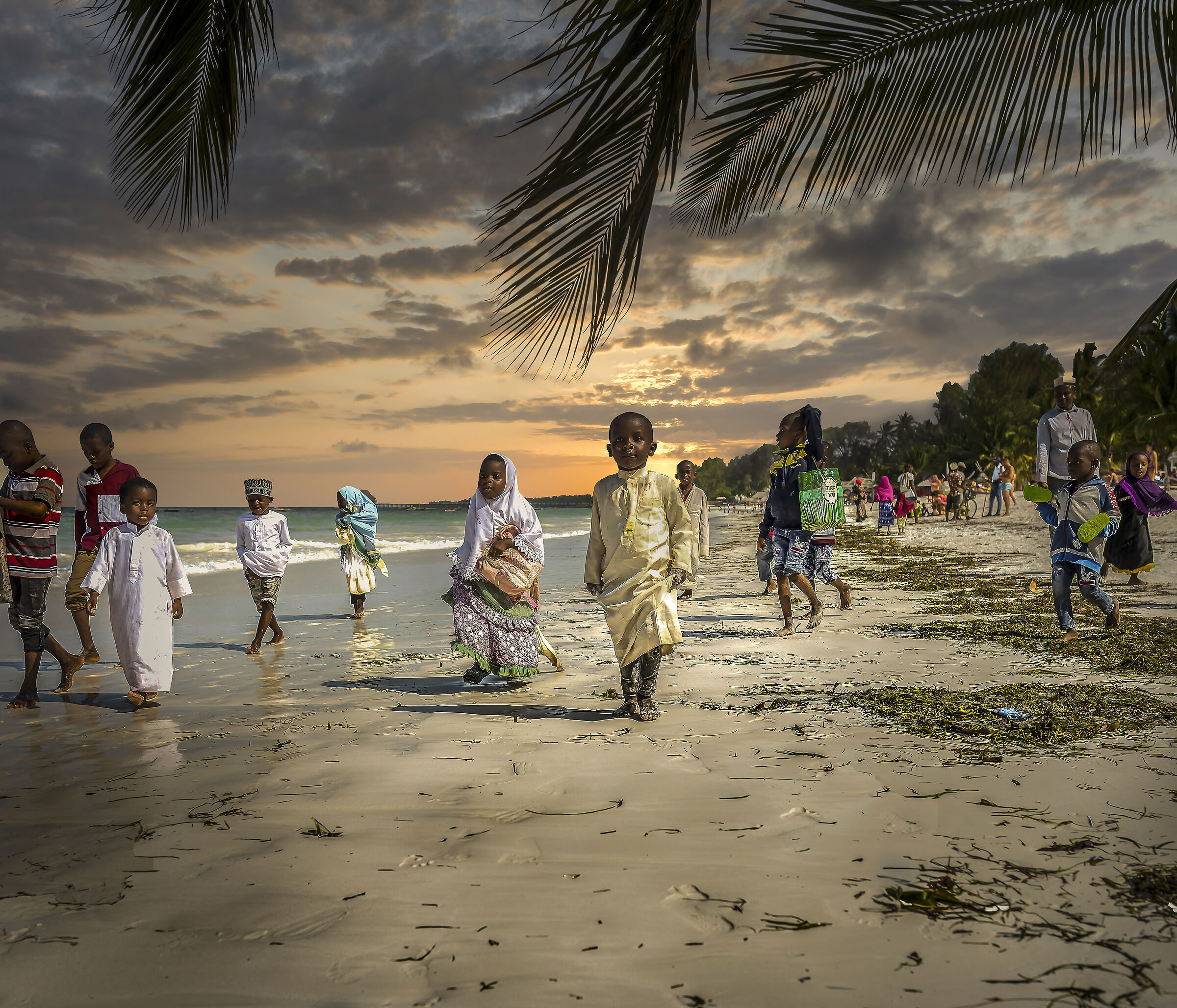 The street to the school