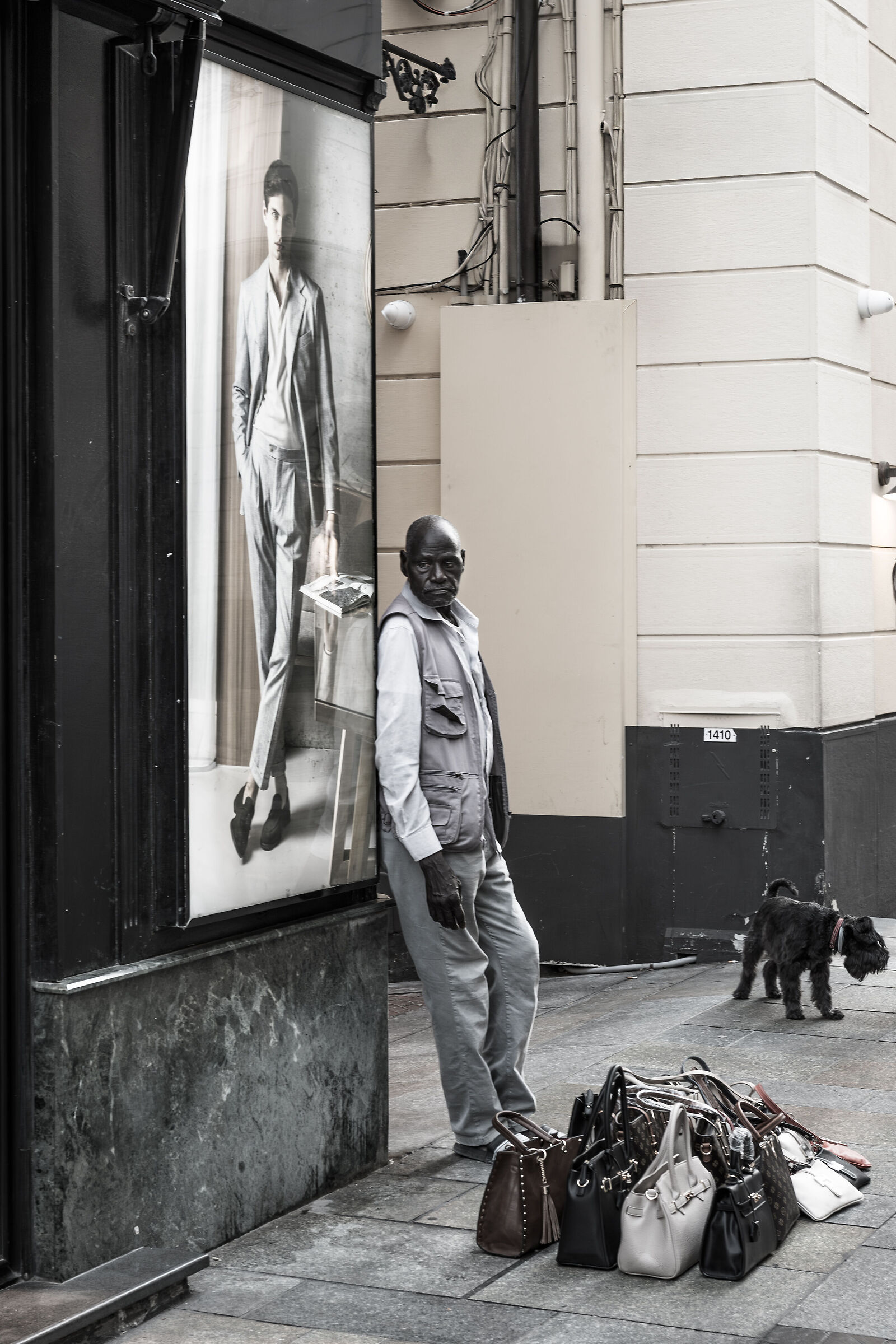 The man in the window ...