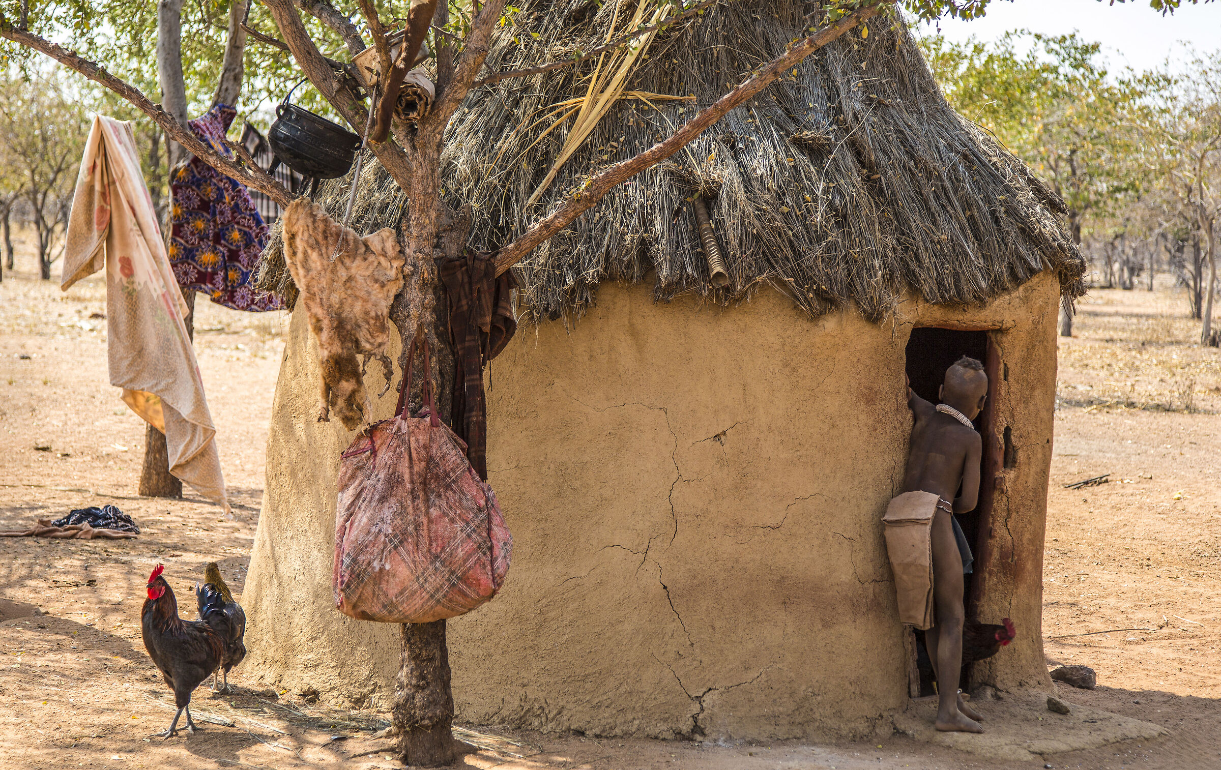 Hut in Himba Village, Namibia