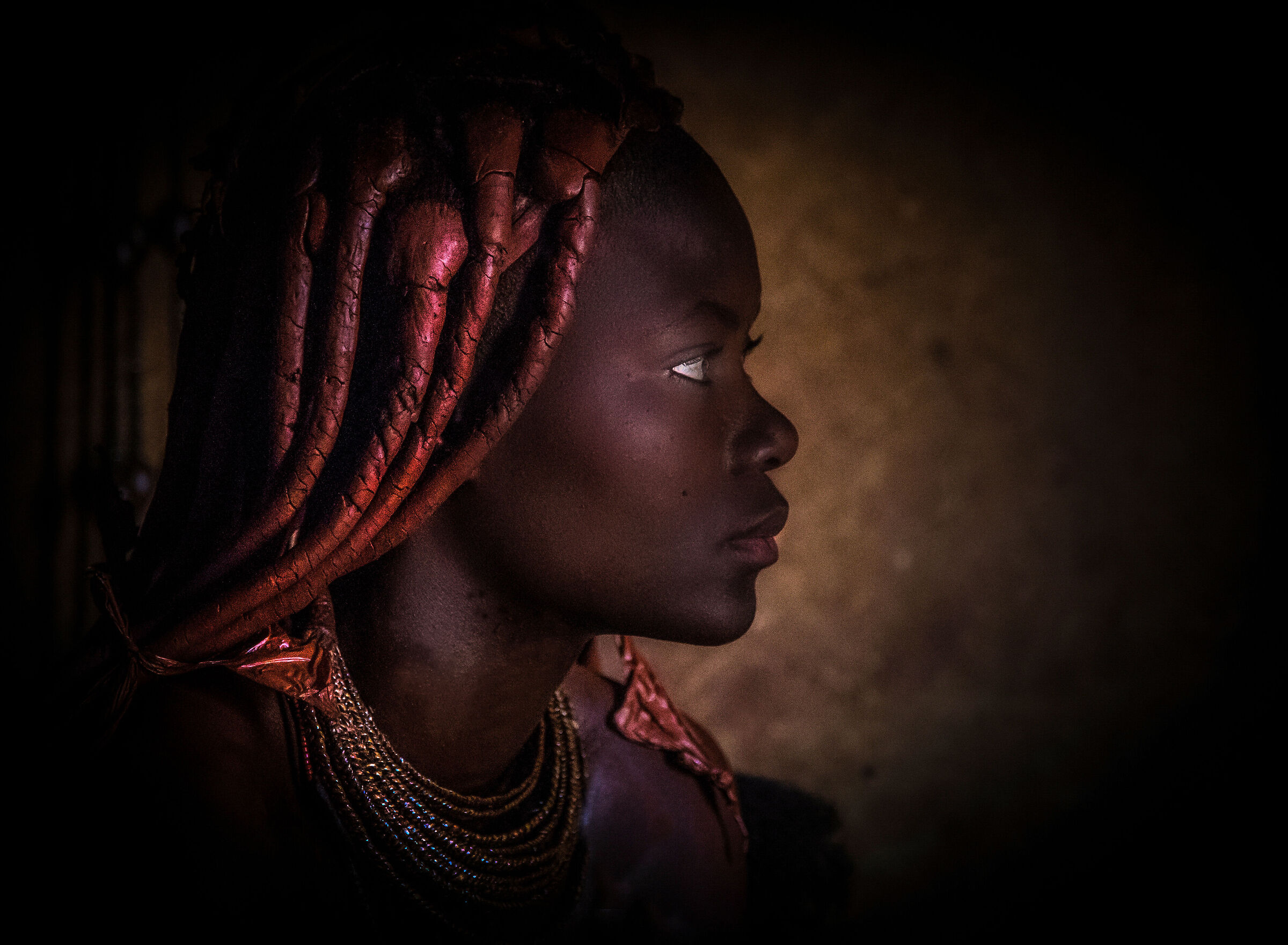 Young Himba in his hut