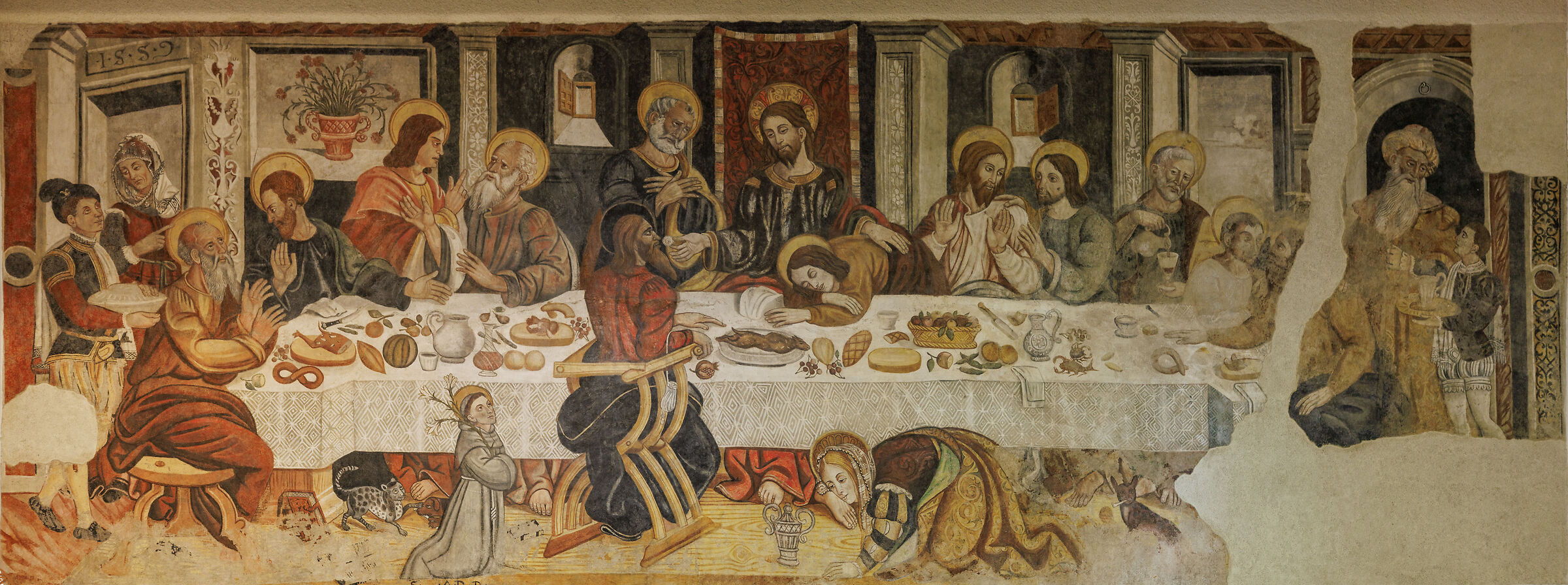Ultima Cena - Affresco di Giovanni Todisco di Abriola