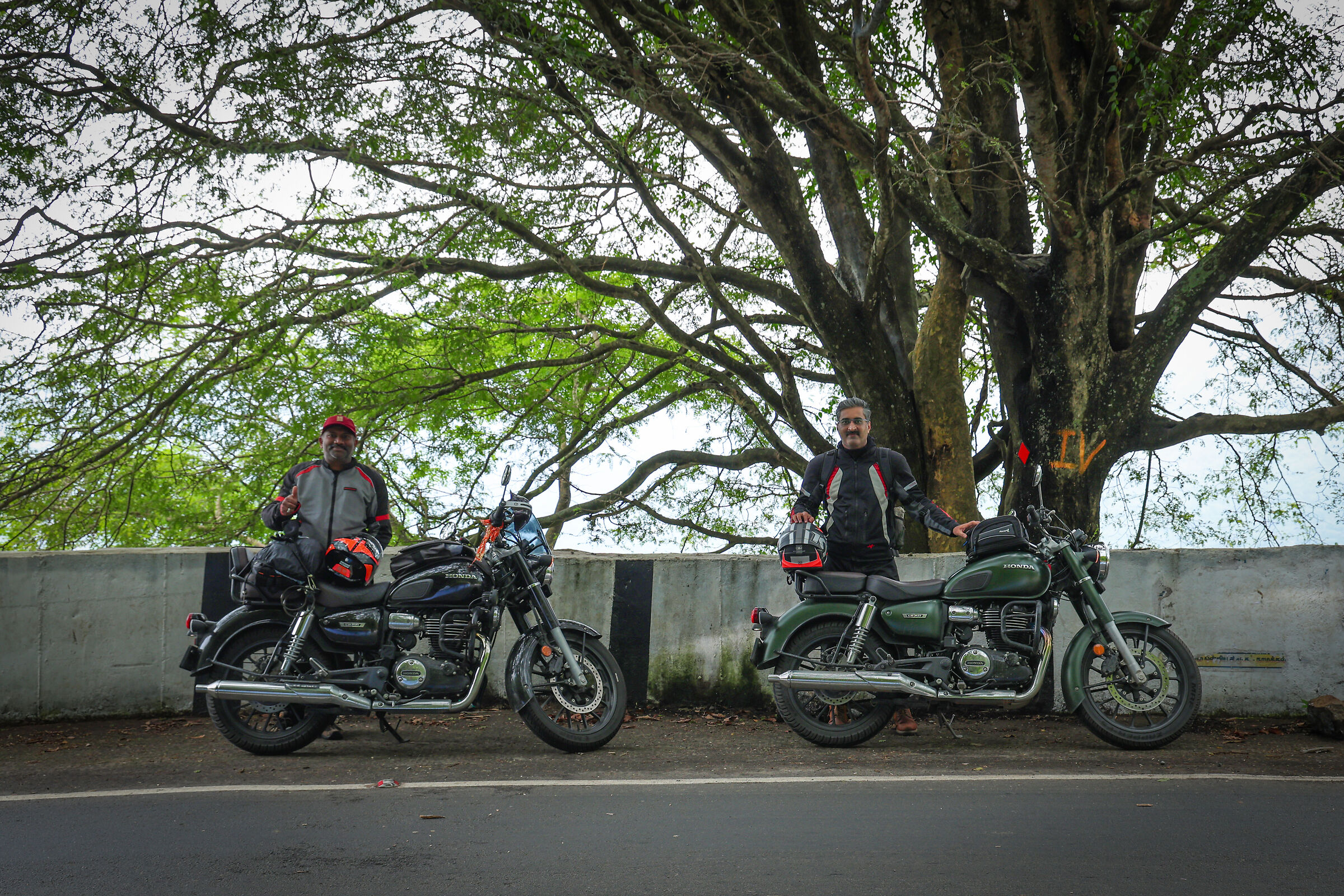 We're riding hondas in Hawai - I