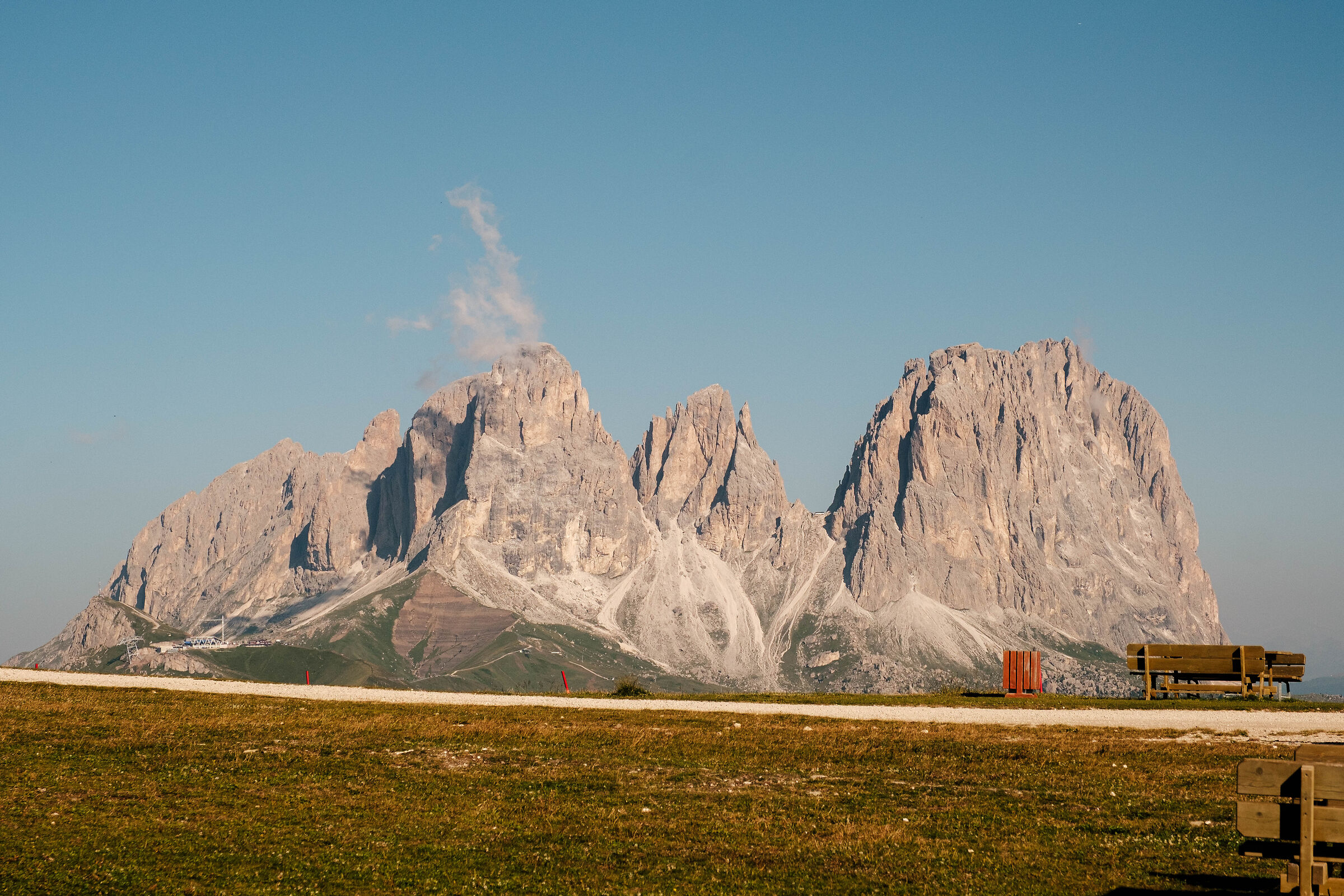 Una panchina sul sasso