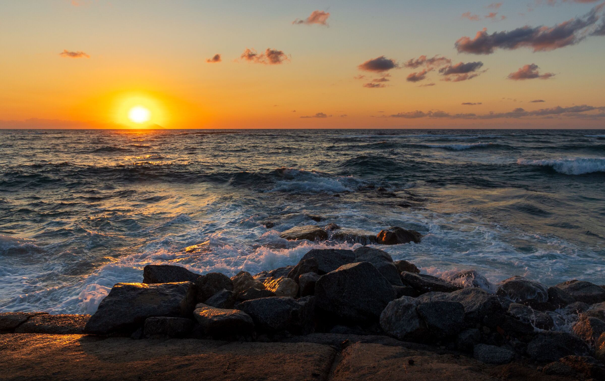Sunset on the Tyrrhenian Sea