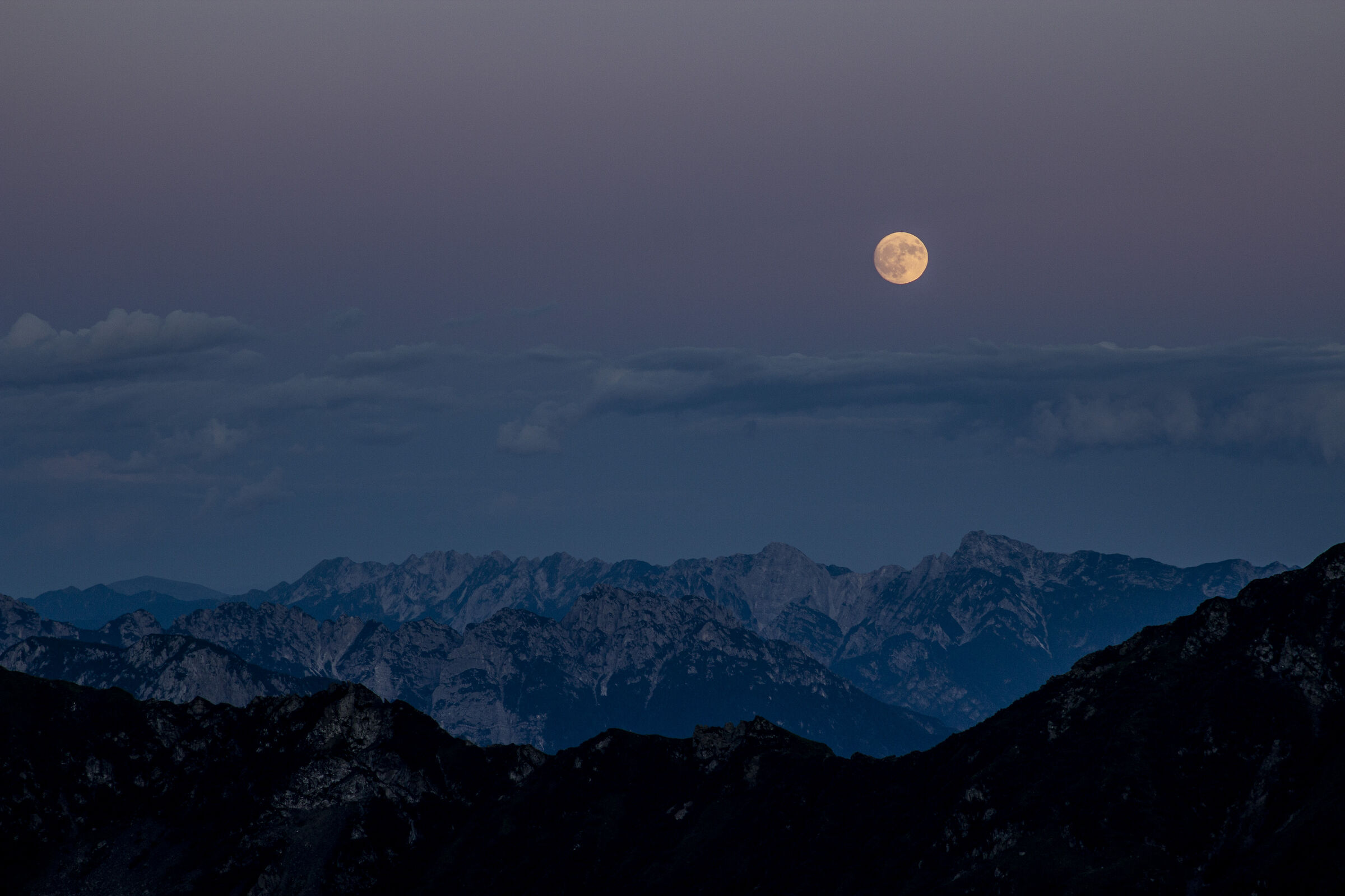 Tramonto dal Coglians, FVG