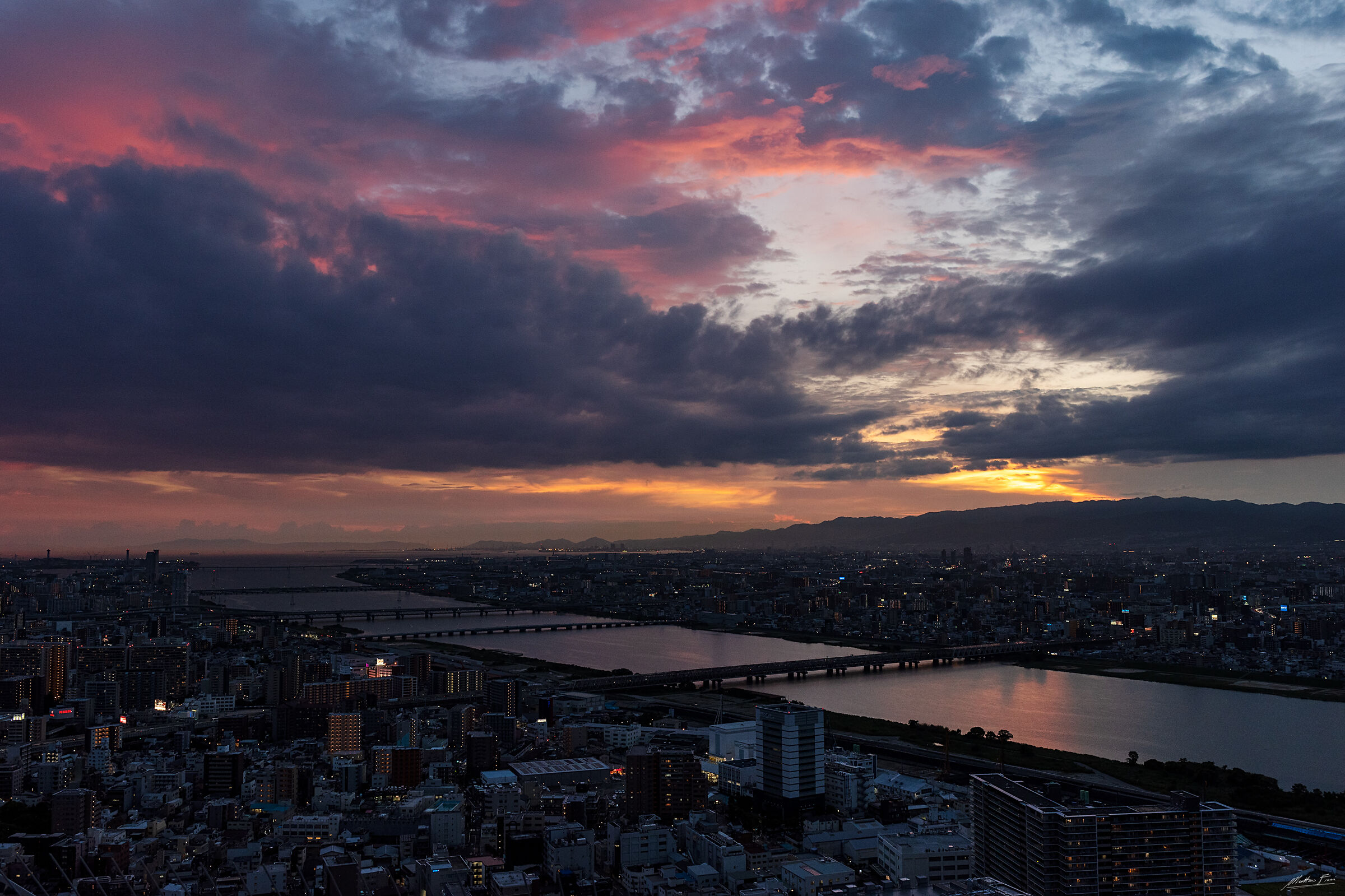 Osaka sunset