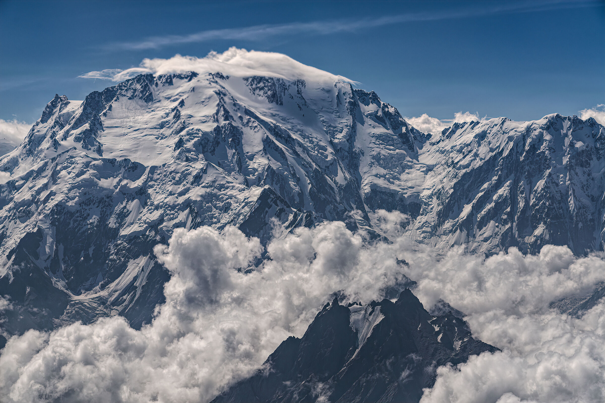 Nanga Parbat 8126m versante Diamir dall'aereo