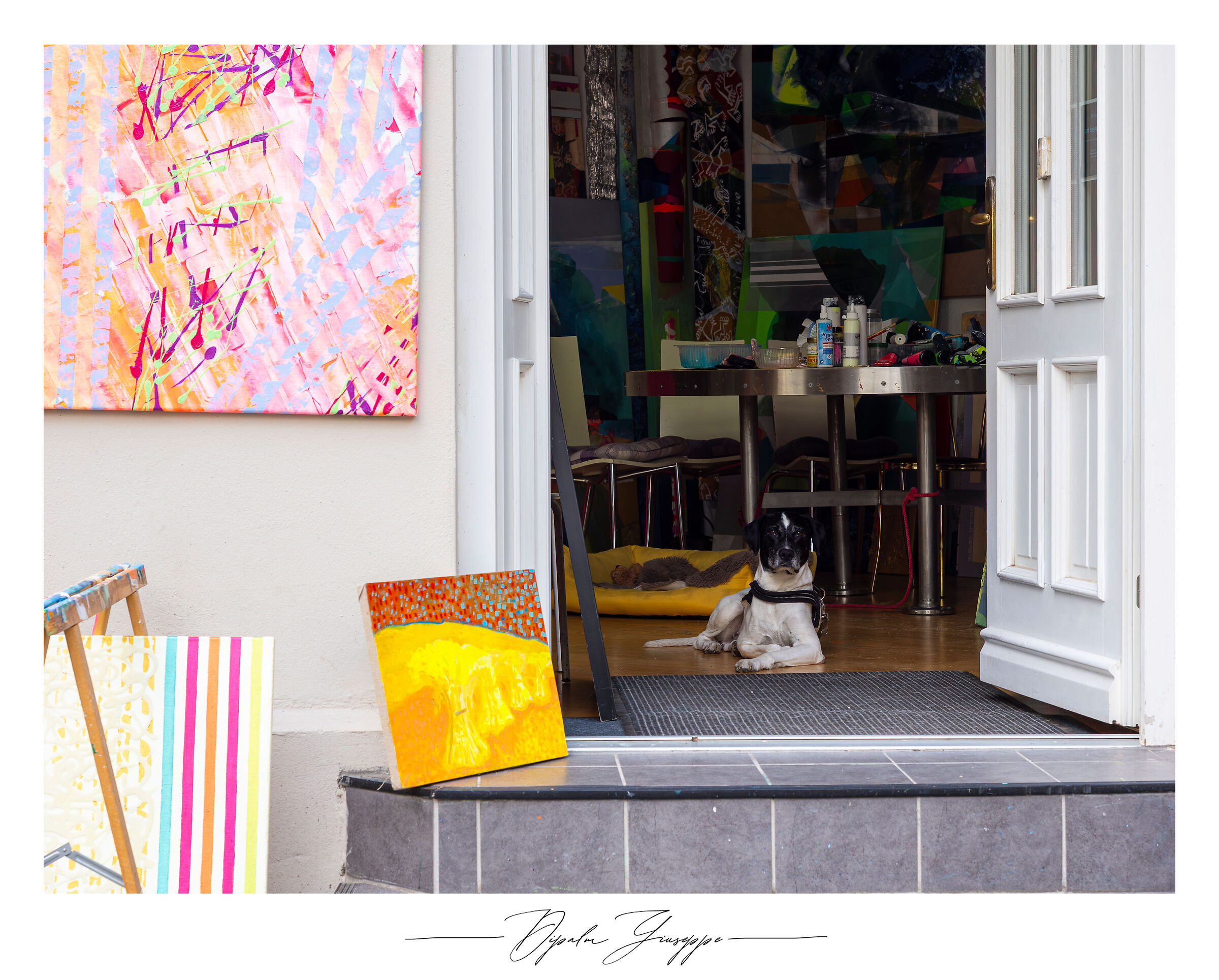 Dog painter