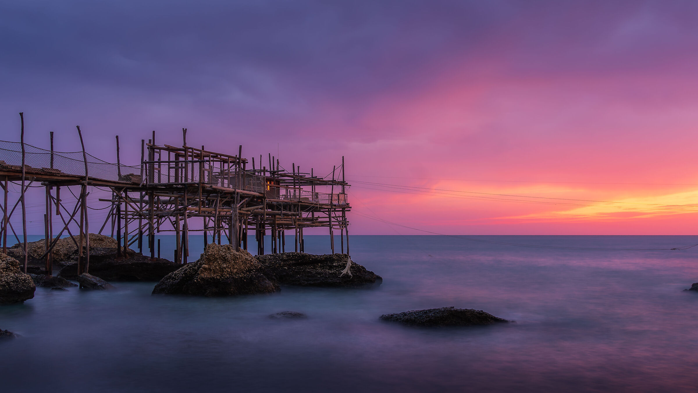 Trabocco Spezzacatena all' alba