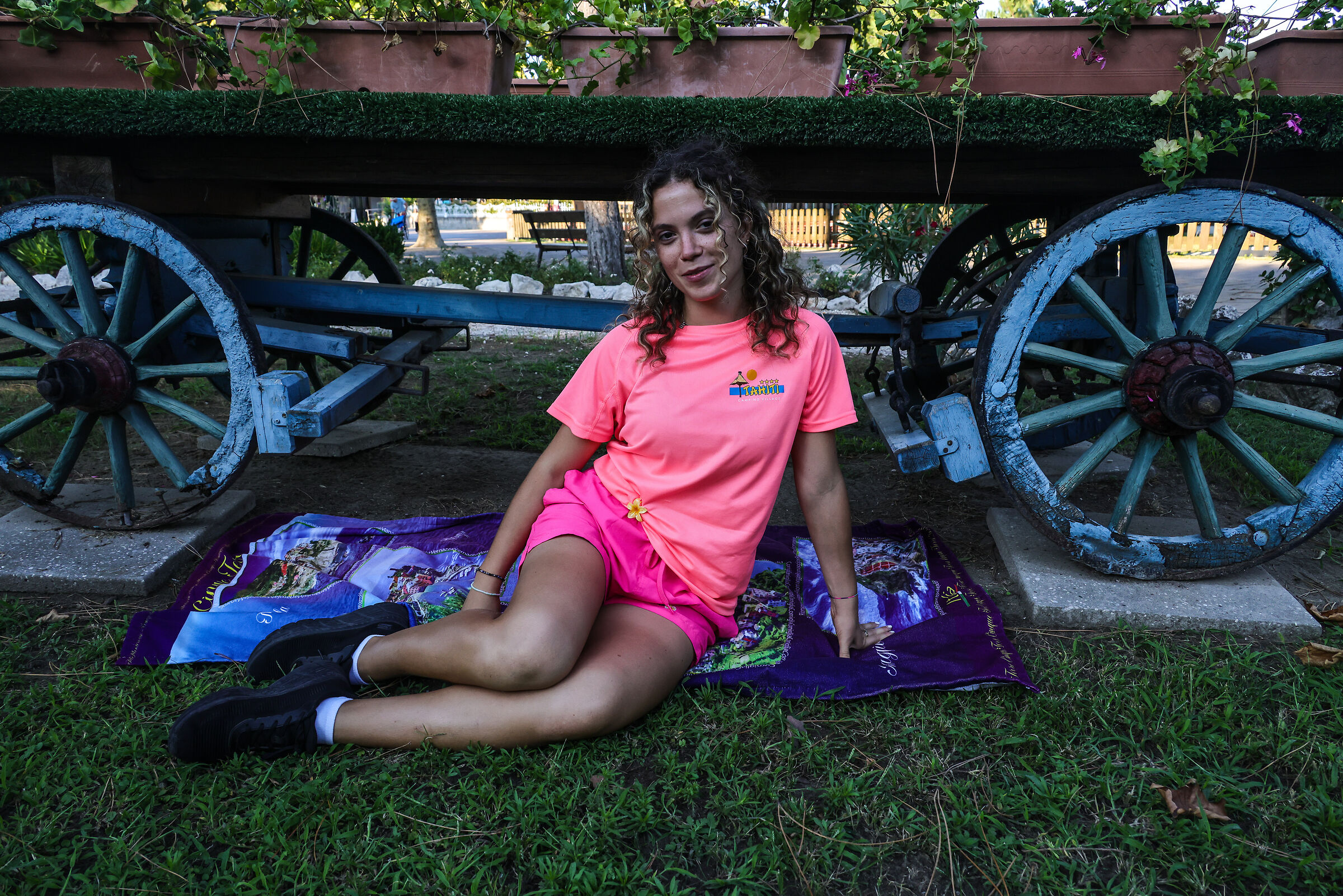 Waiting to drive the tractor....