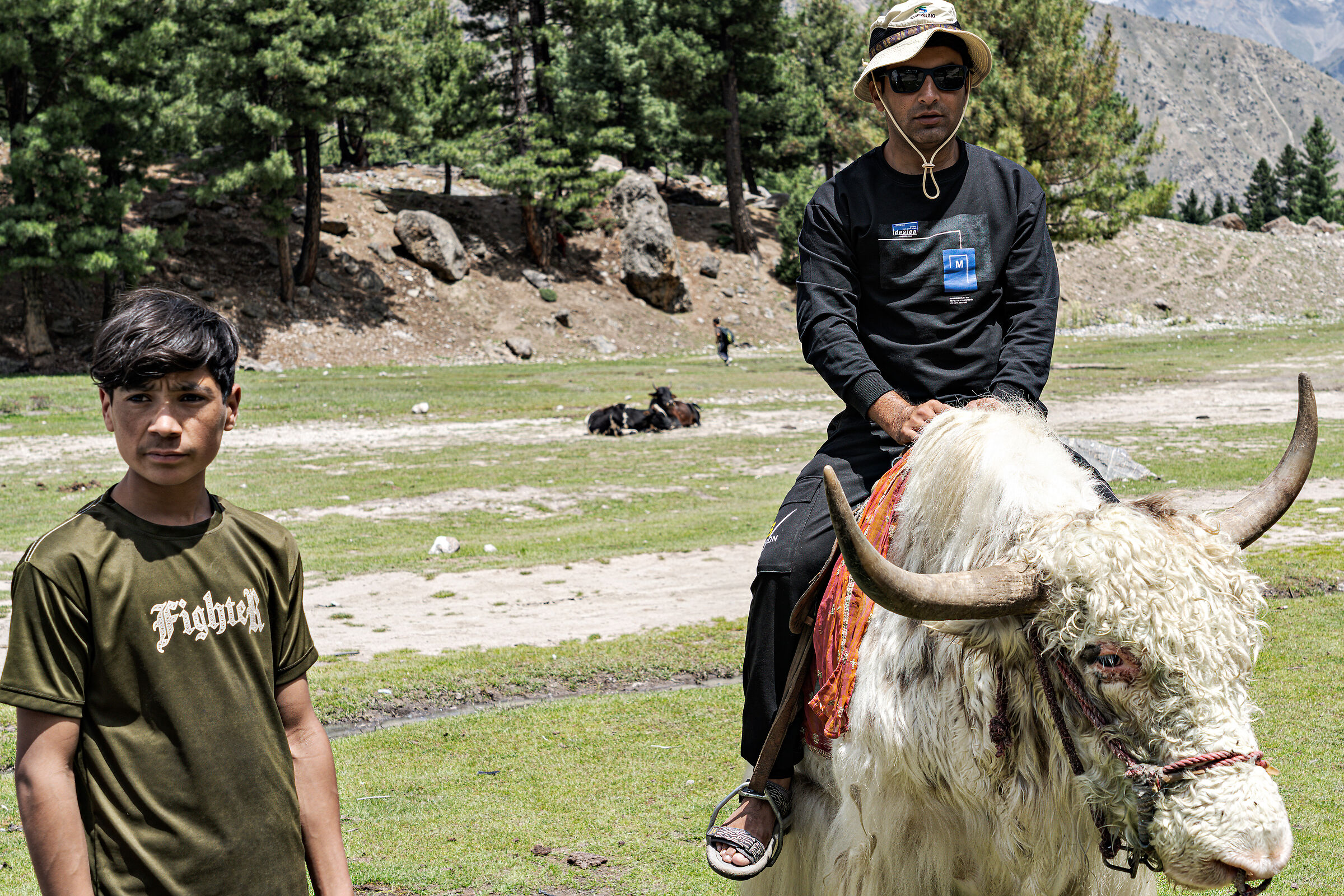 Turisti Pakistani a Rama Meadows