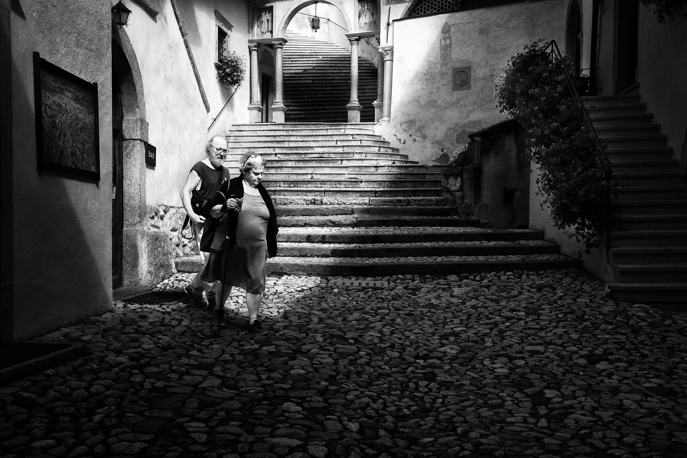 San Romedio's tourists