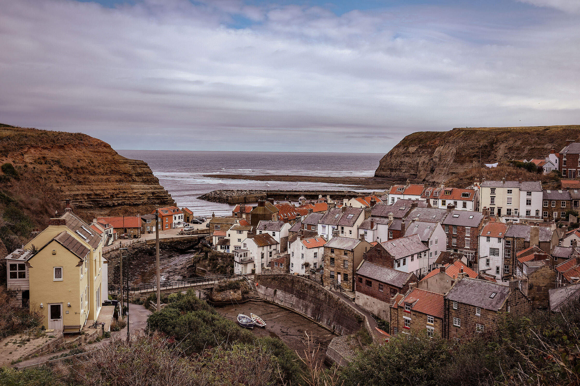 Staithes, villaggio di pescatori. Yorkshire UK
