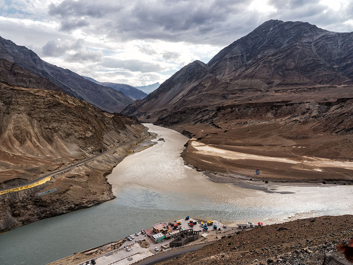 Encounter between Shyok and the Nubra