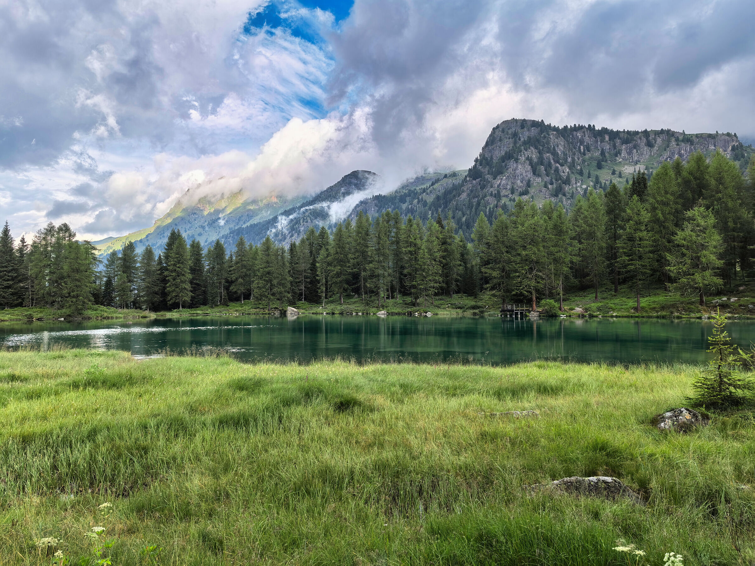 Il laghetto di Passo San Pellegrino