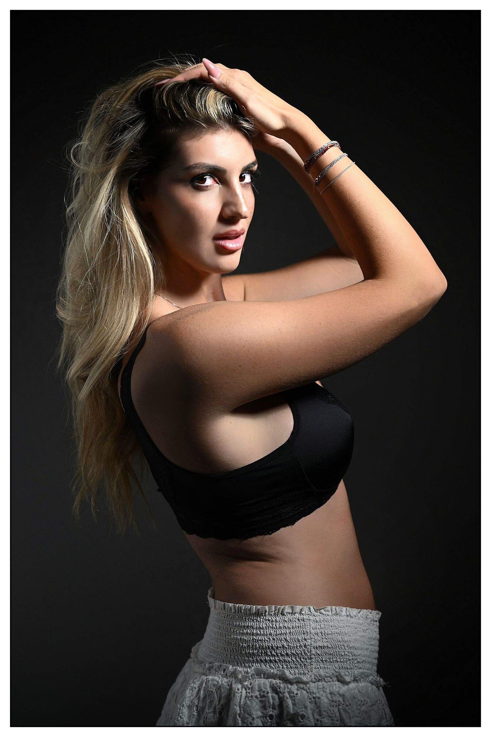 Blonde in the dark