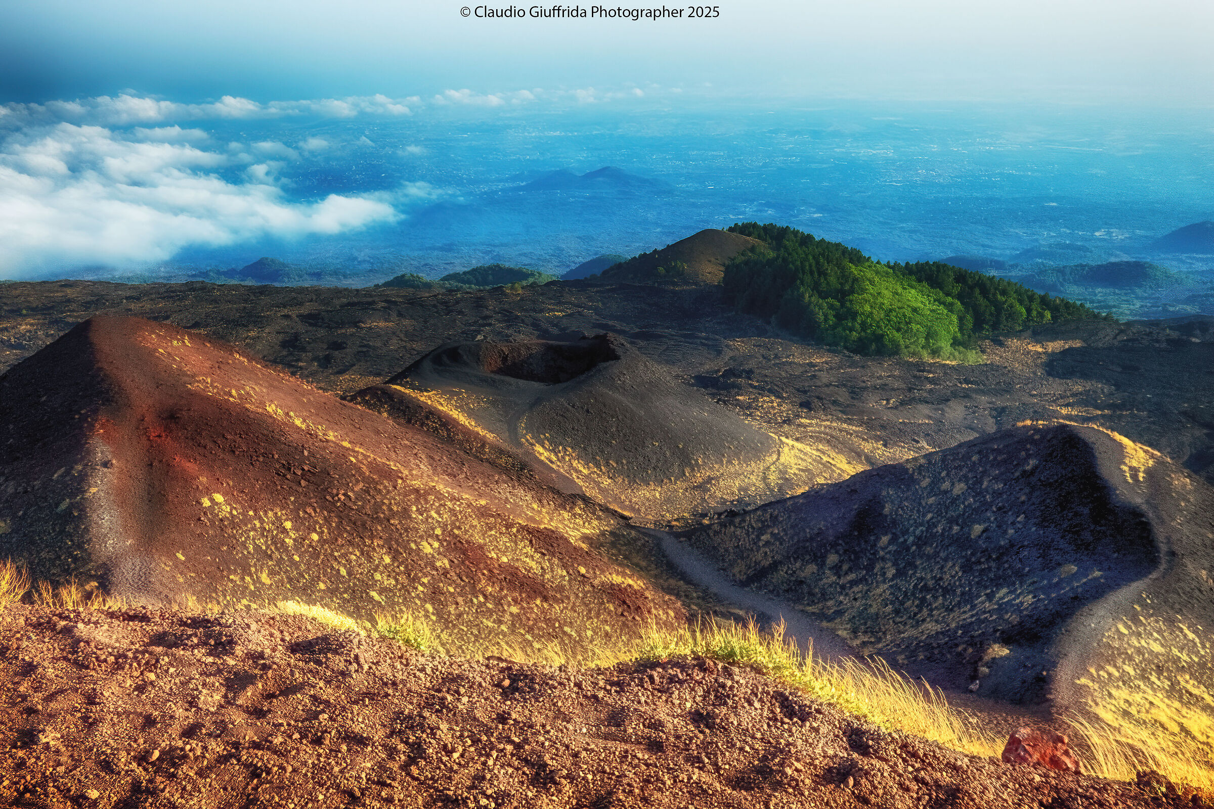 View from the Silvestri craters