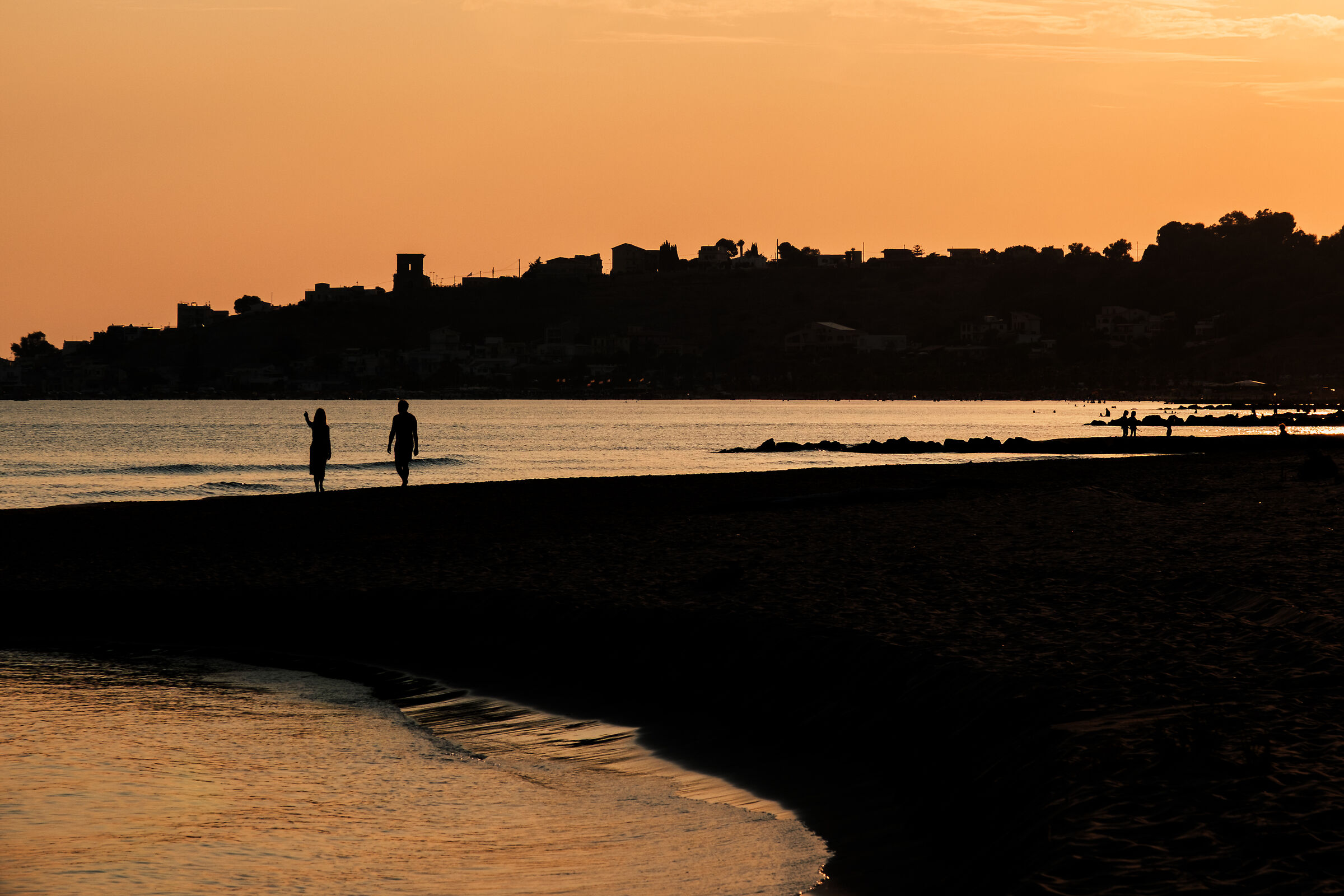 Passeggiata al tramonto