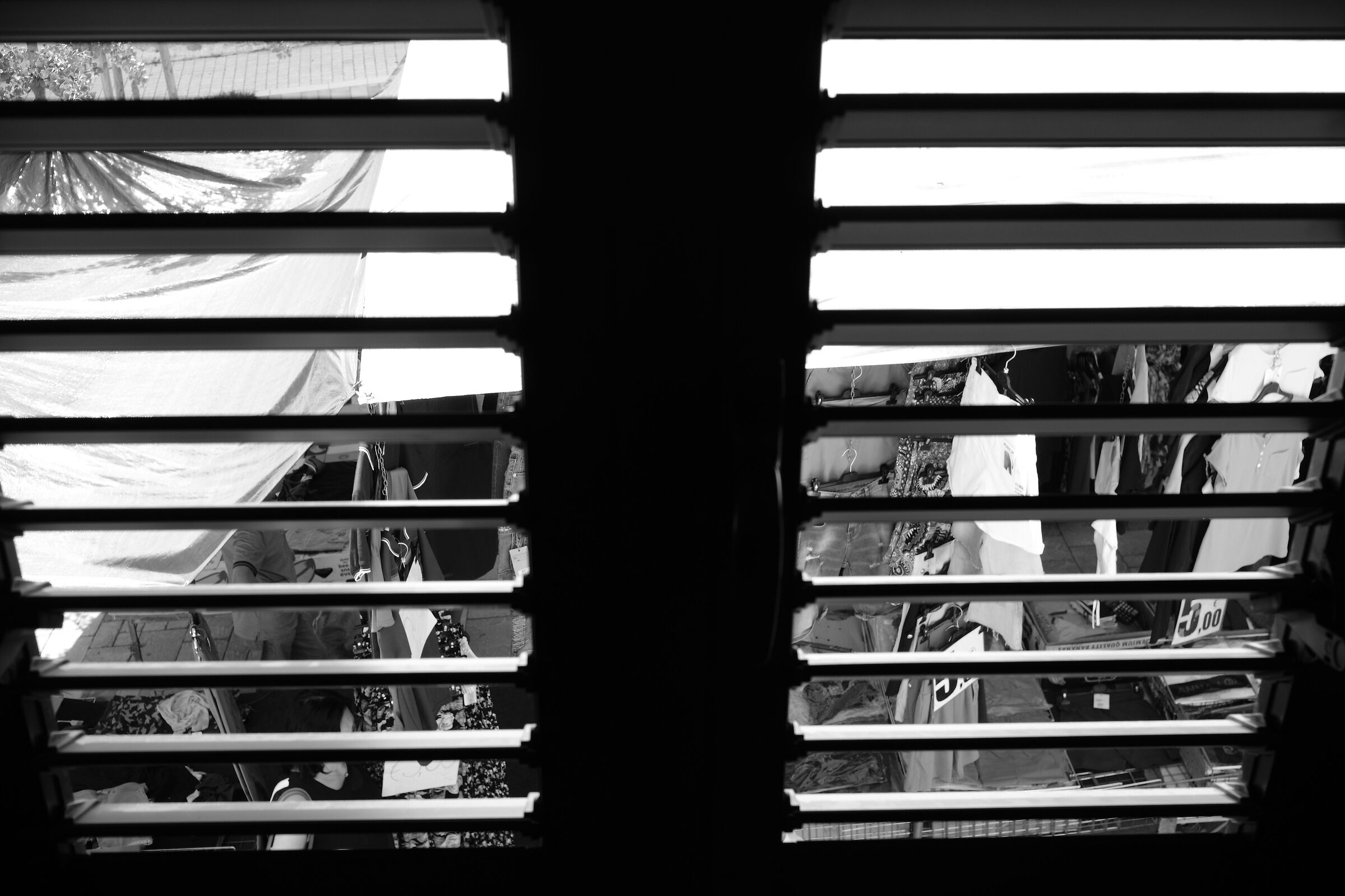 Sunday seen through the shutters