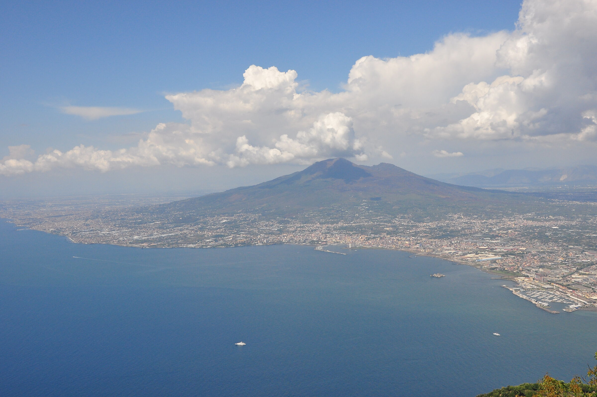Vesuvius seen from Mount Faito