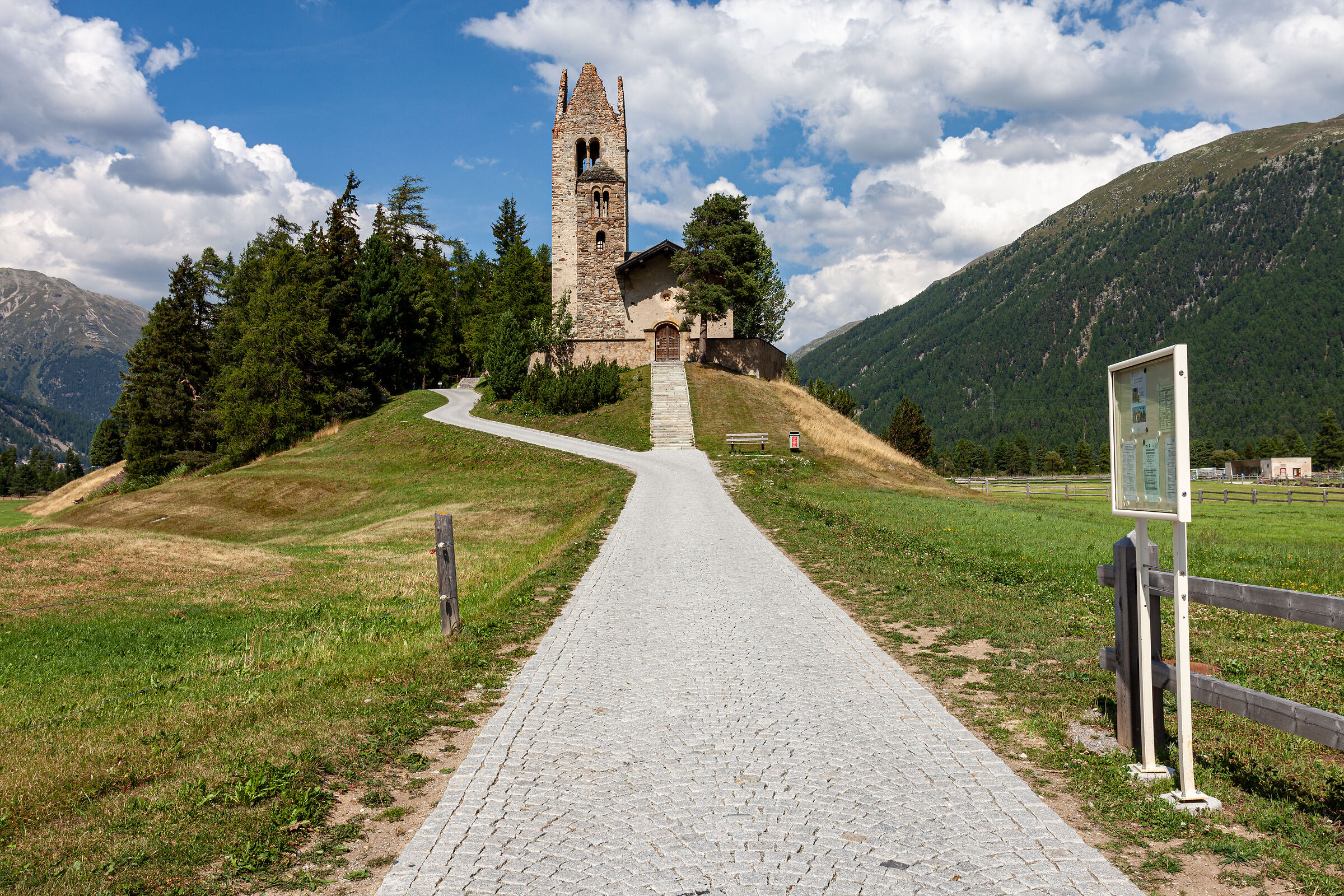 Small church in the Engadine