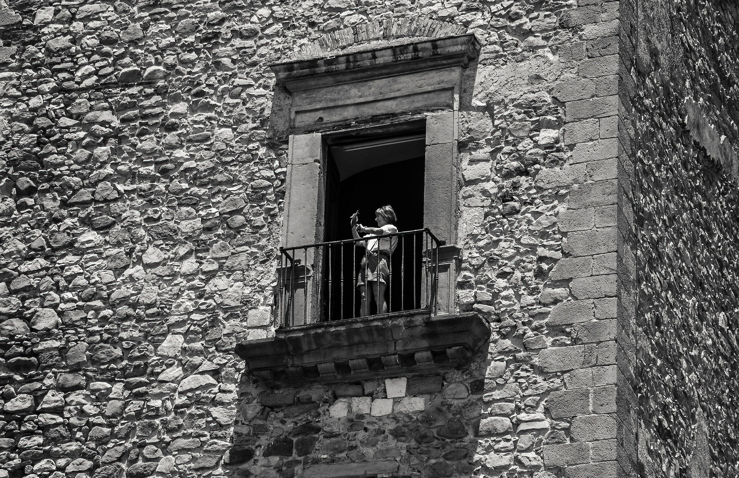 Al balcone del castello