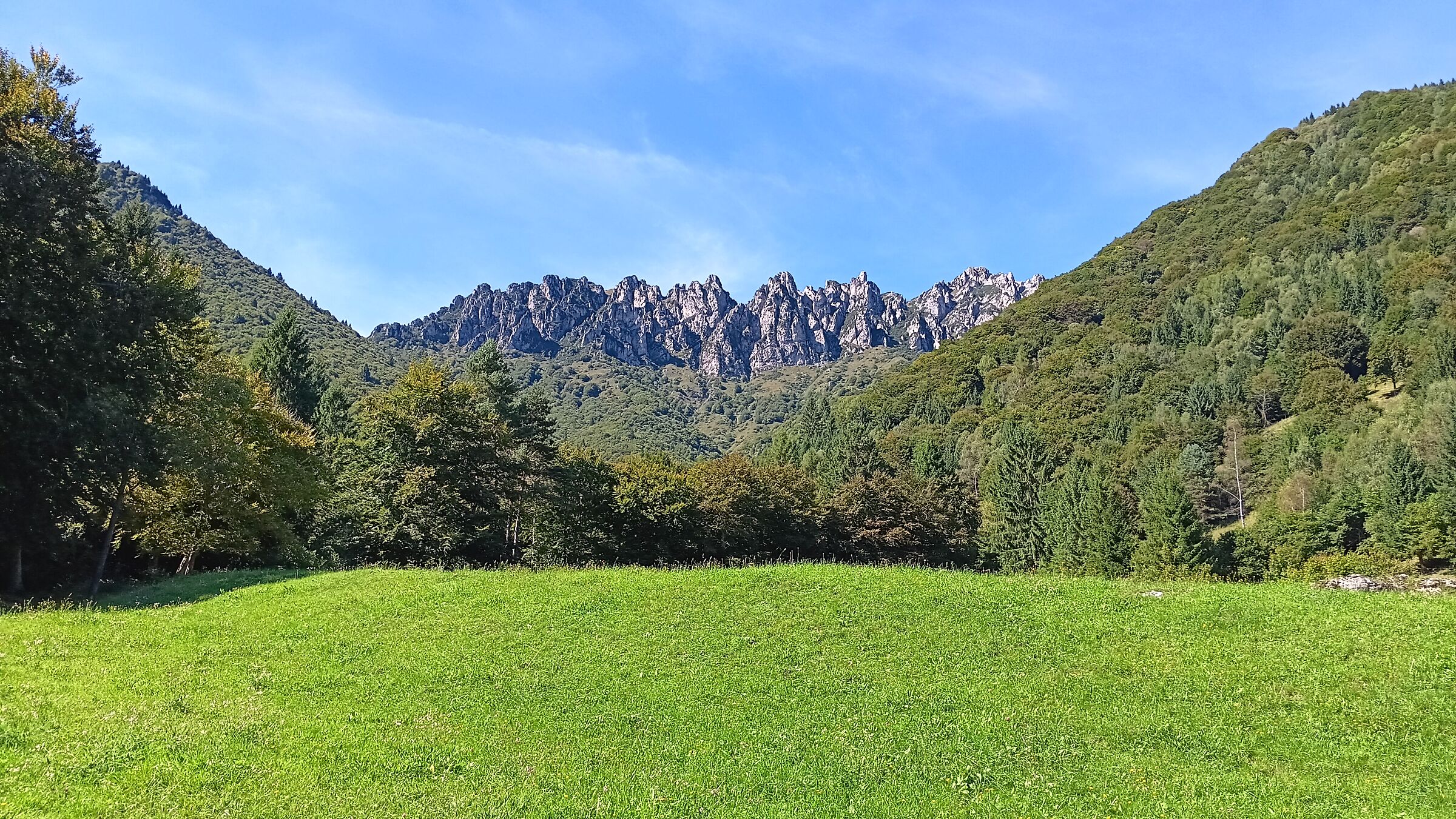 Alpine landscape in the Dolomites