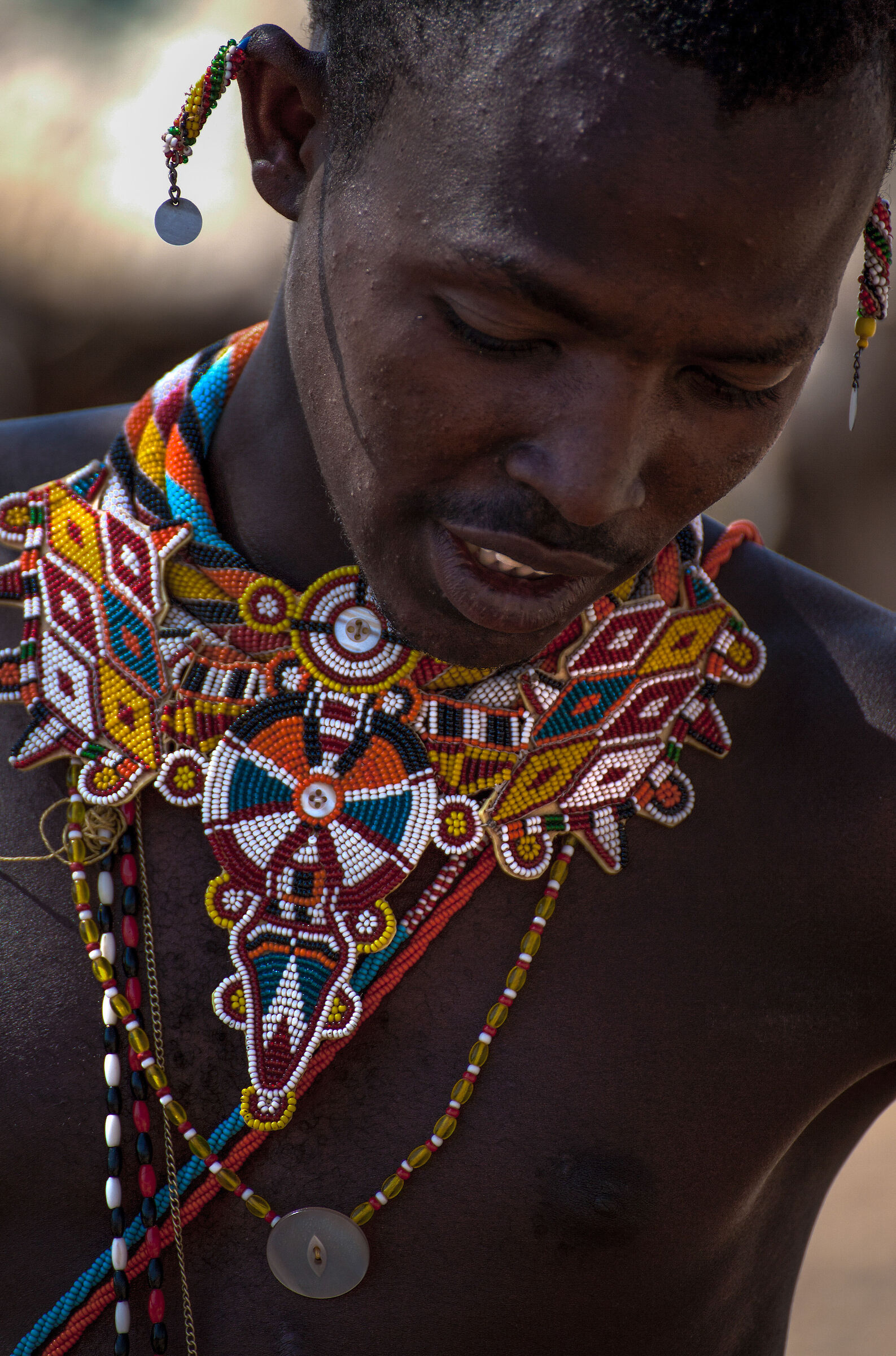 Warrior of the Masai tribe, Kenya