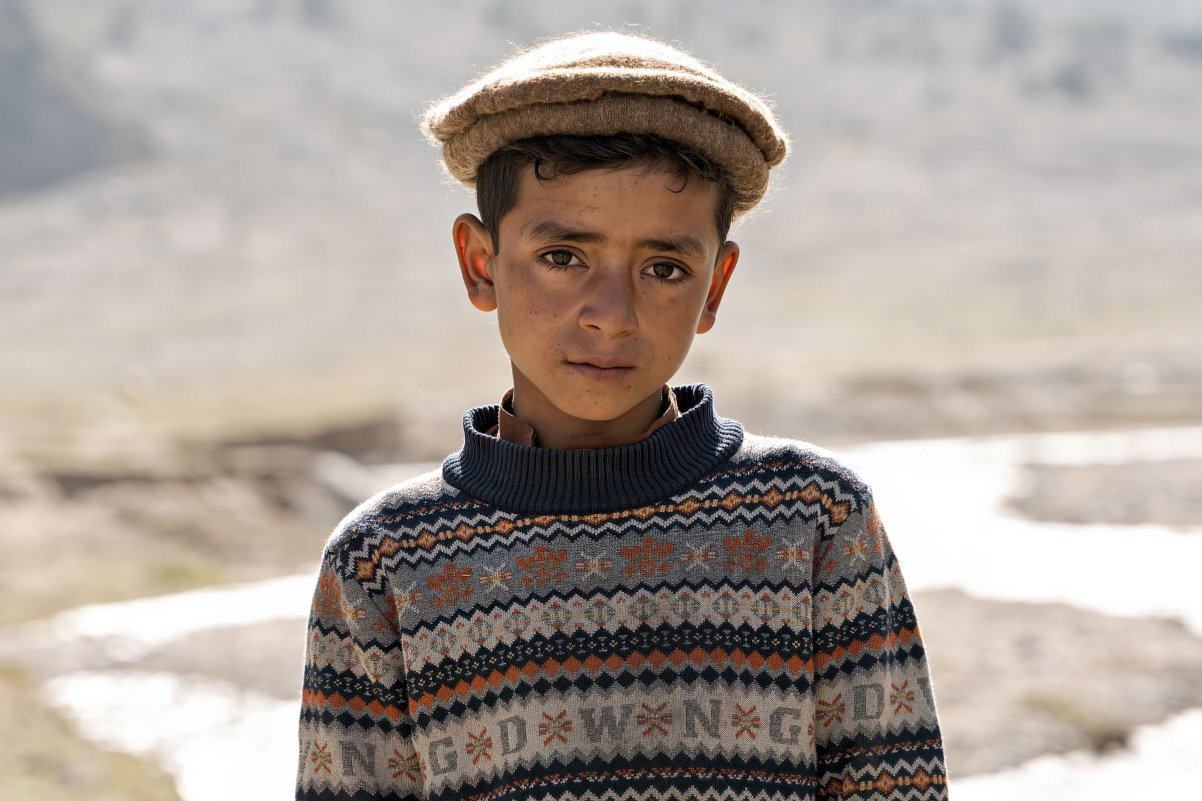 Il bambino con il Pakol