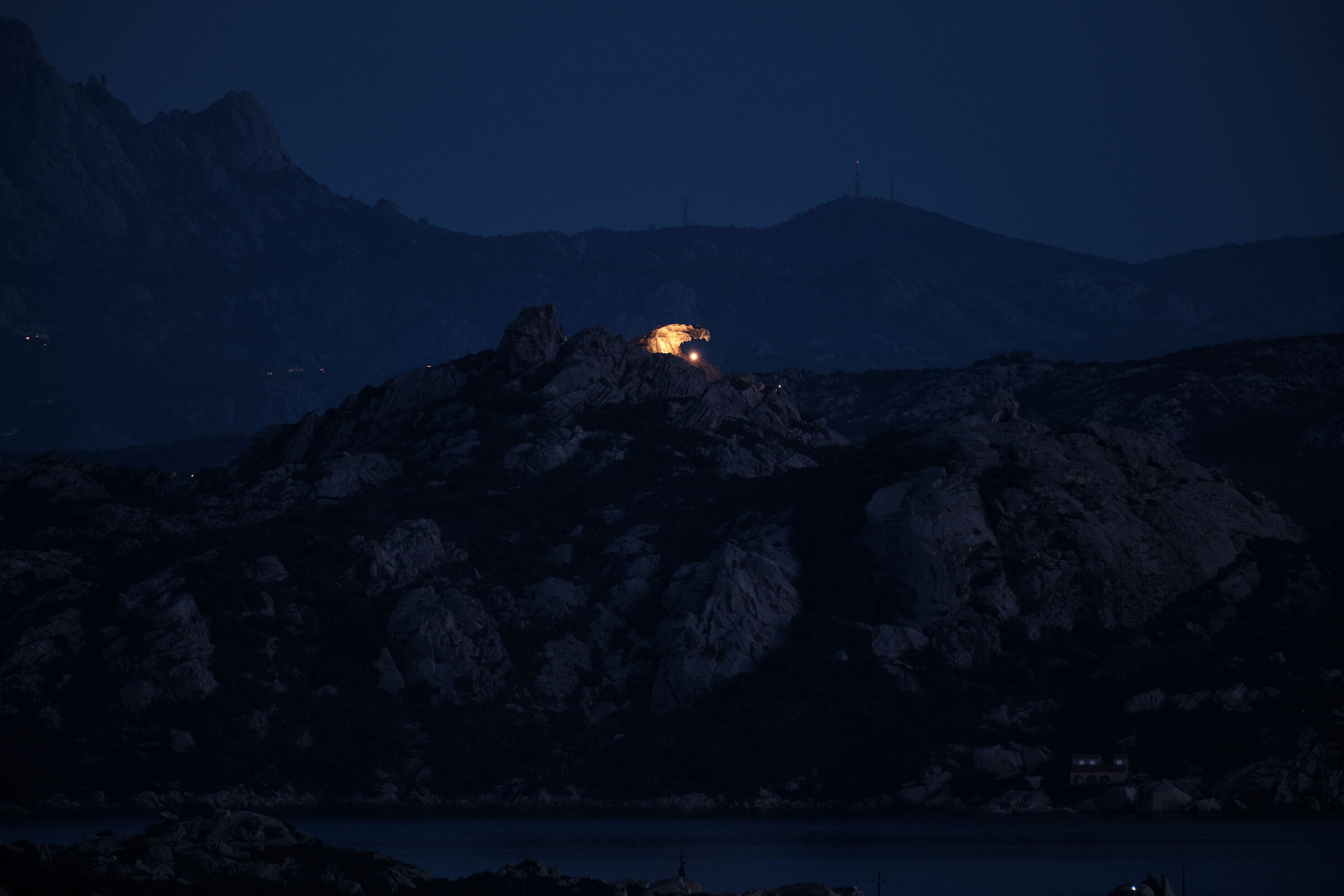 Blue hour at the Bear Rock
