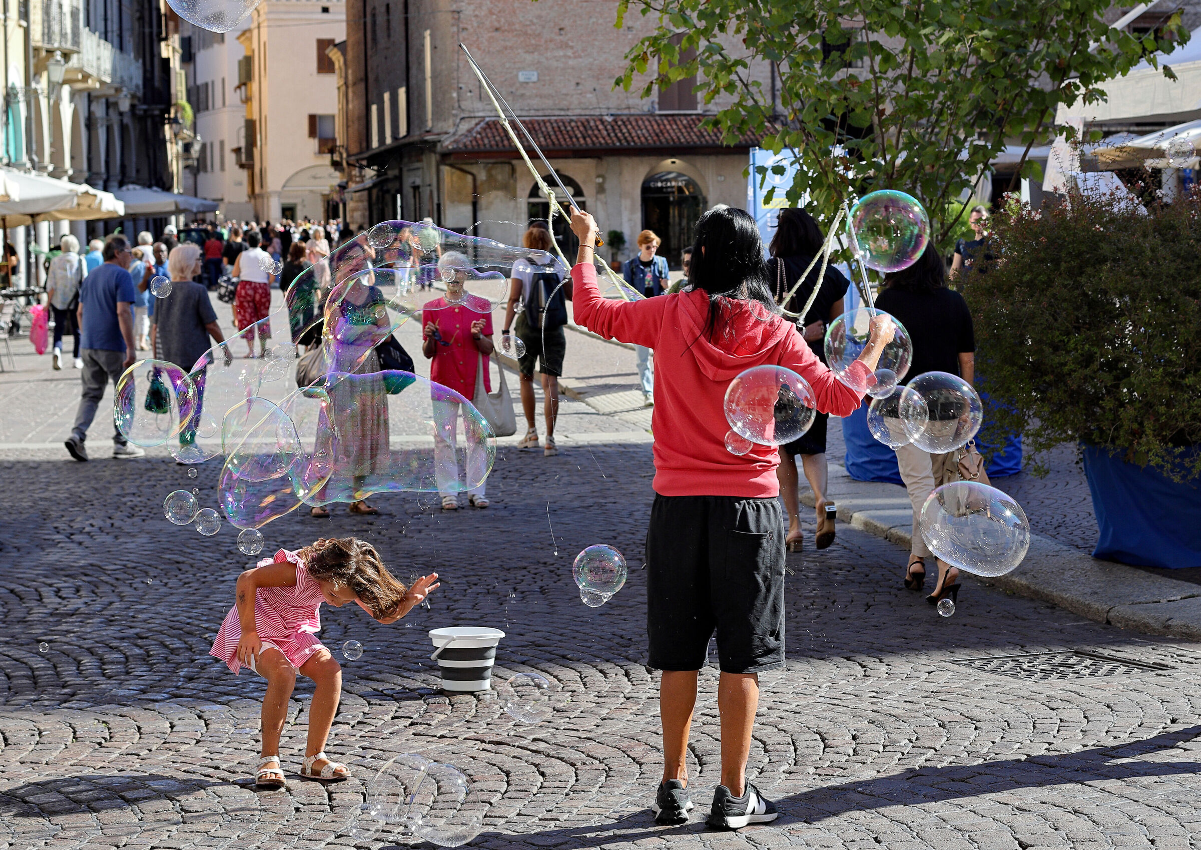 Soap bubbles.