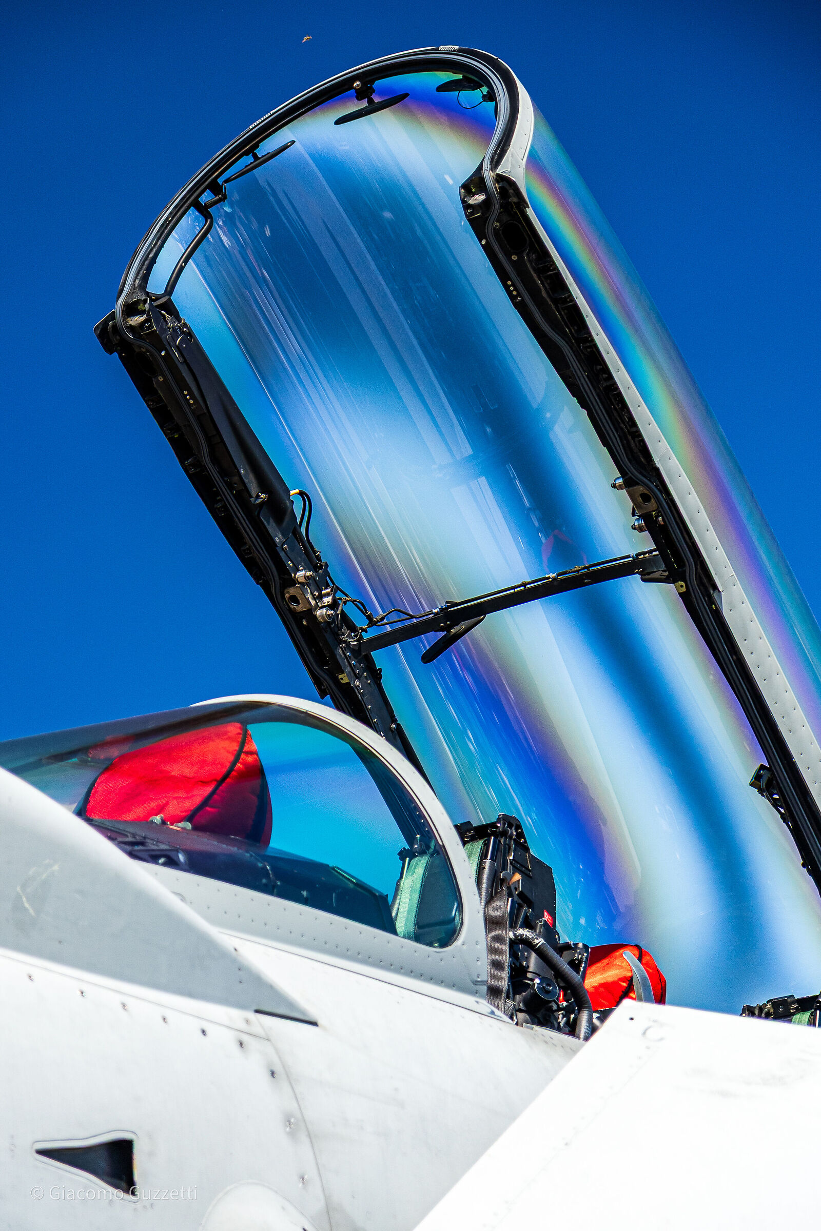 Dettaglio del cupolino di Eurofighter