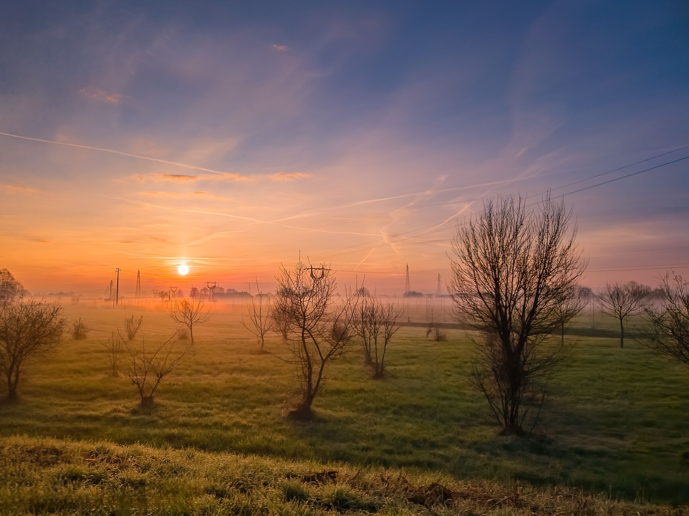 Sunrise in the countryside