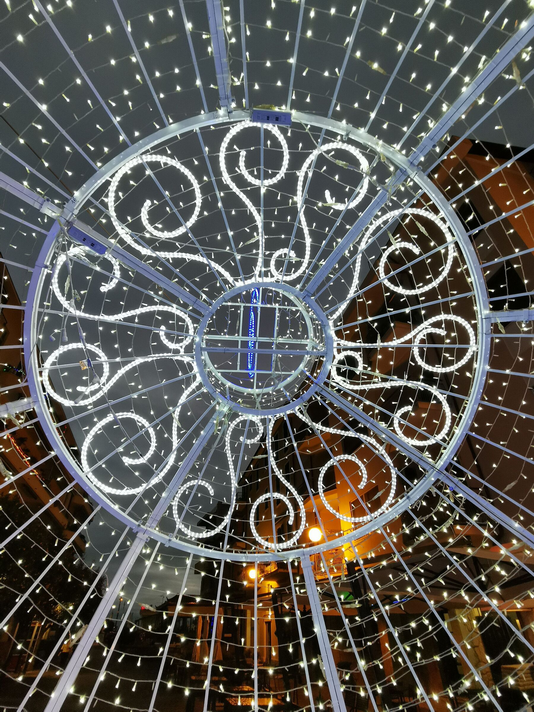 Christmas lights in Liguria