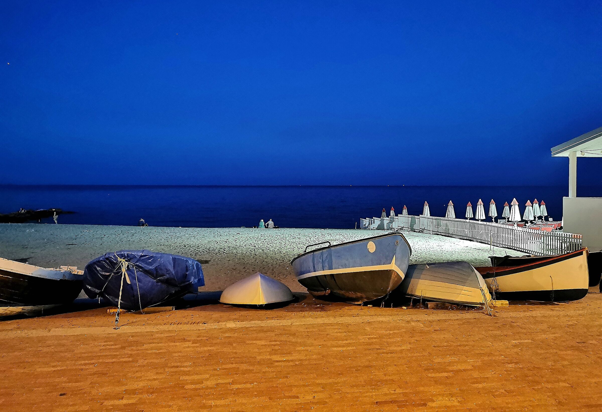 Liguria: Notturno con barche