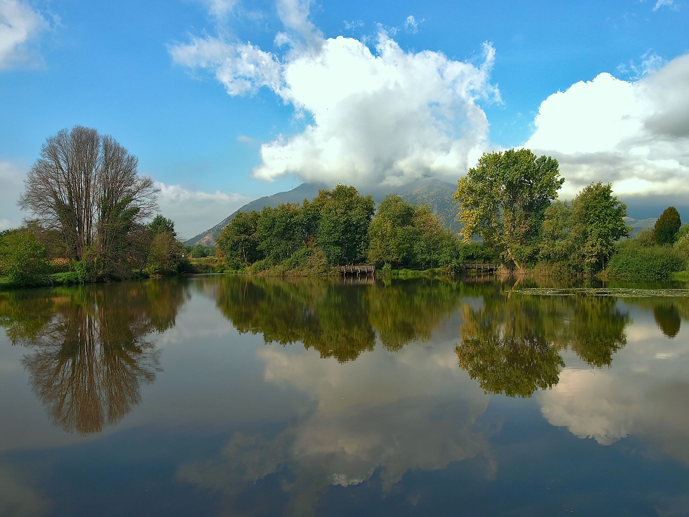 Riflessi sul lago dorato