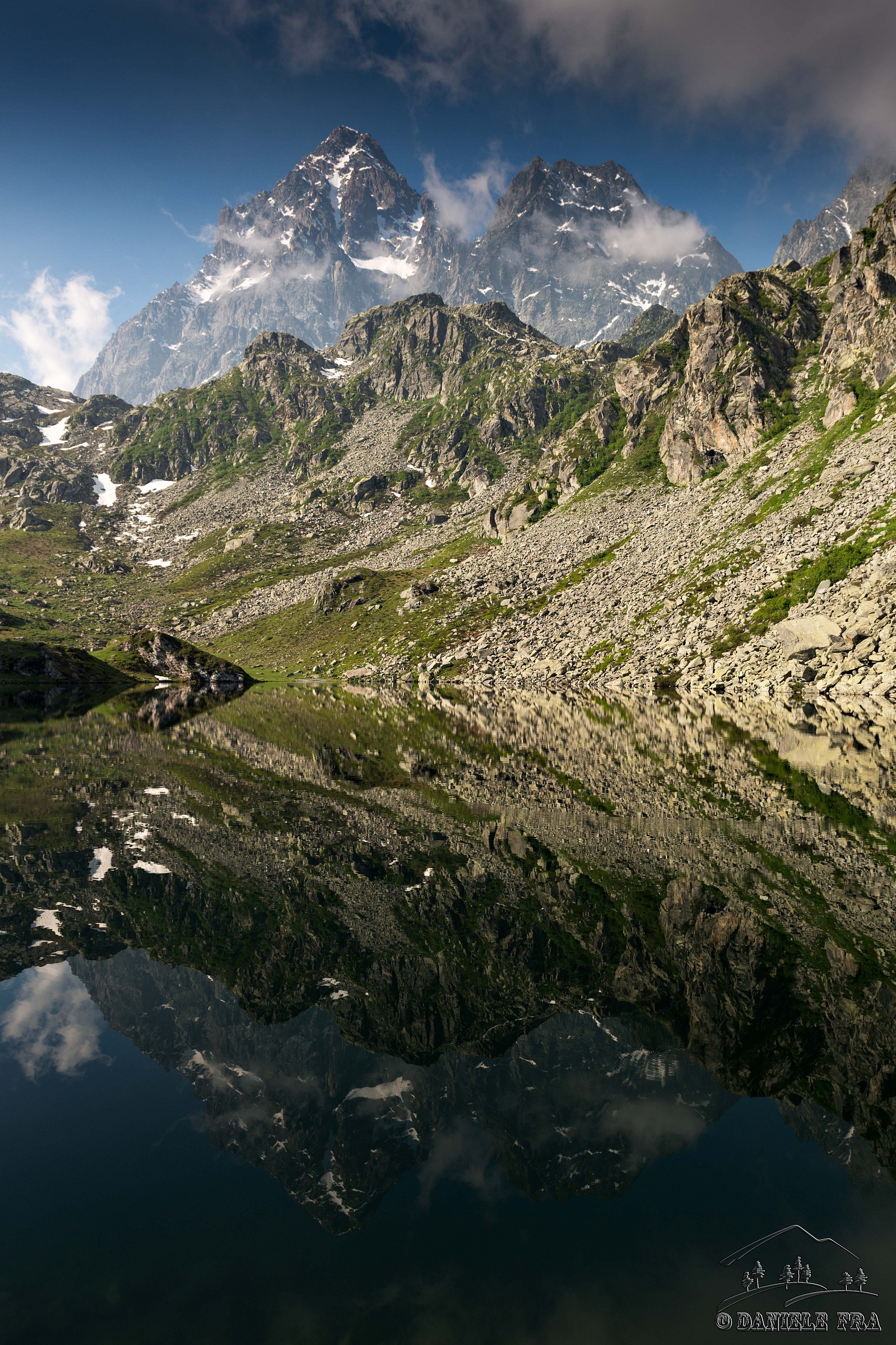 The King of Stone is reflected in Lake Fiorenza