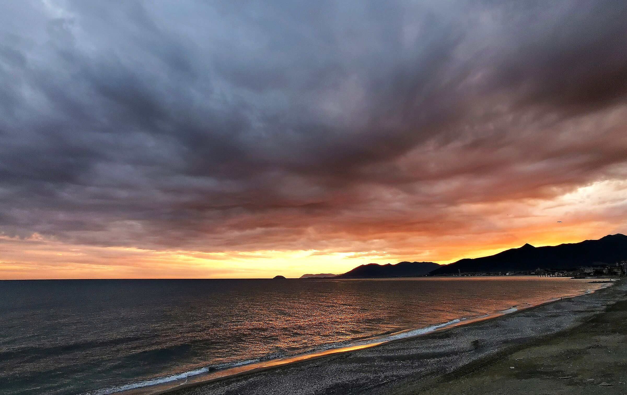 Liguria: Tramonto invernale