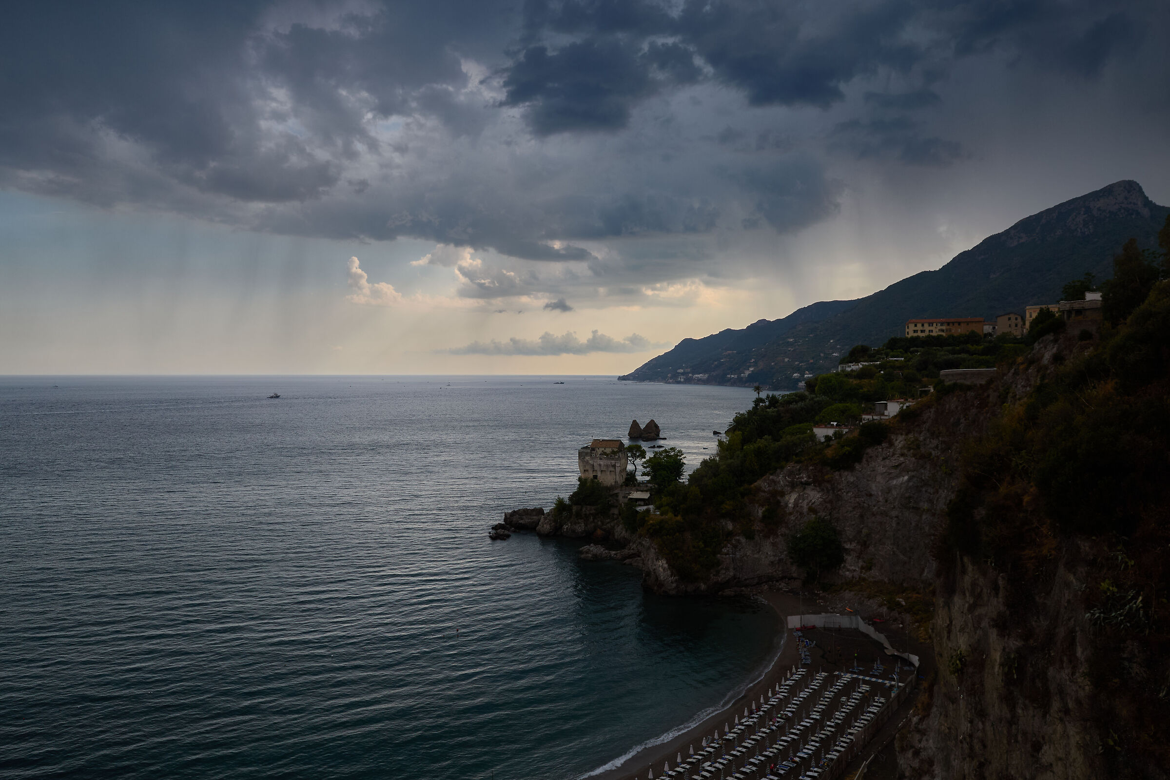 Storm over the sea