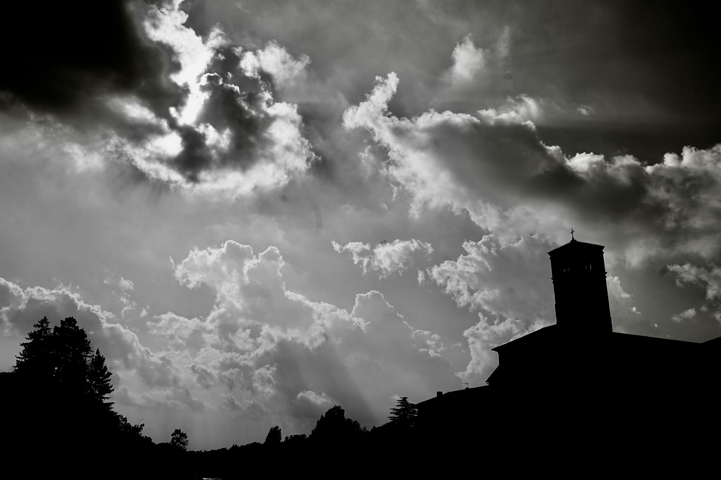 Sunset in B/W in Cividale del Friuli