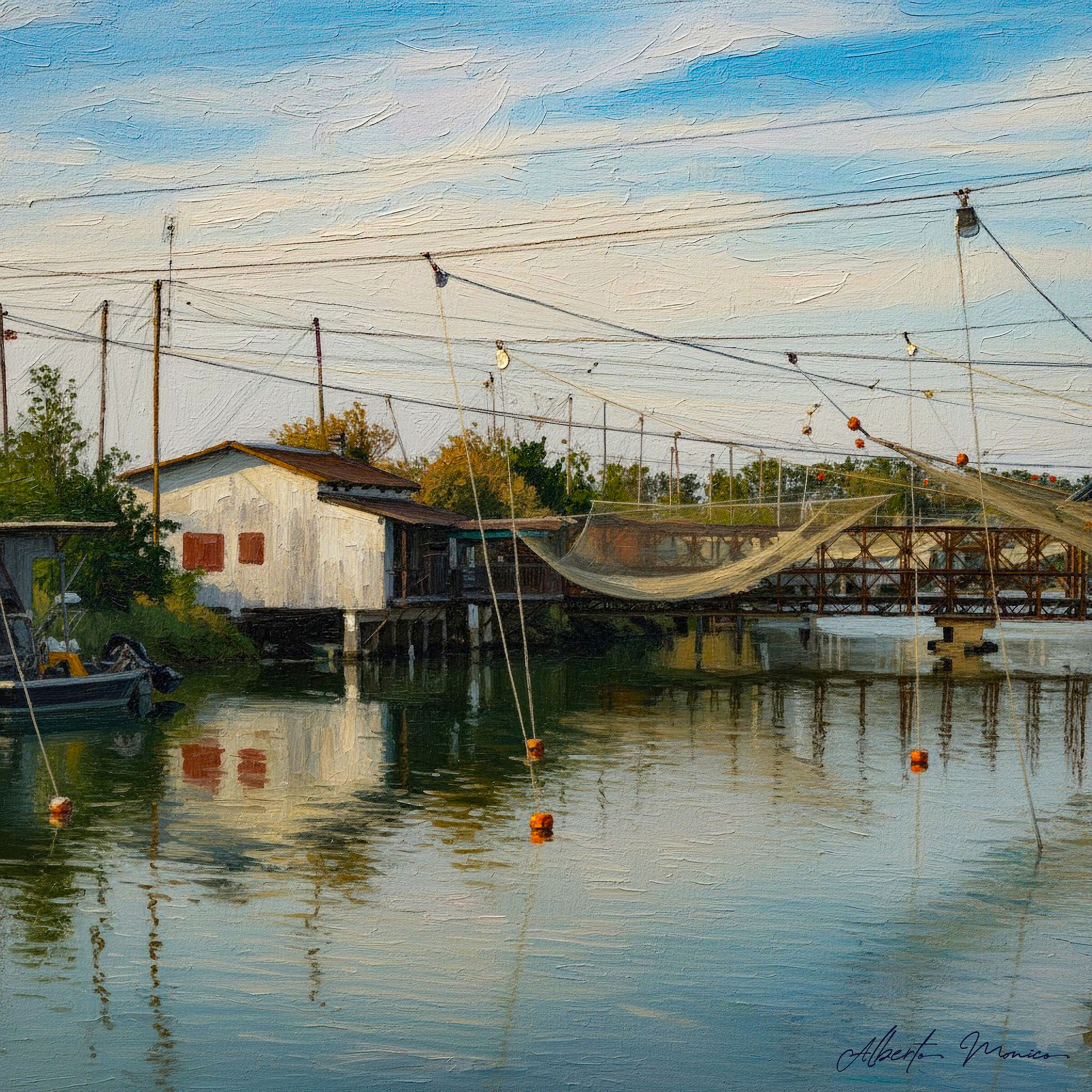 Bilancioni - Comacchio - Quadro da foto con AI