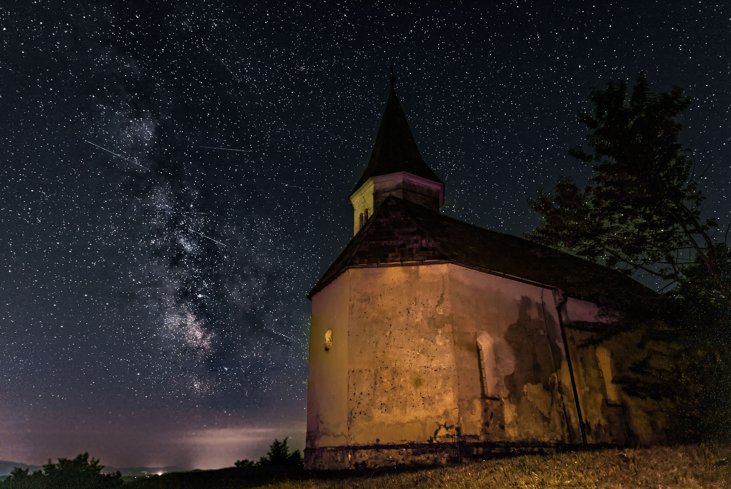 Chiesa Slovena by night